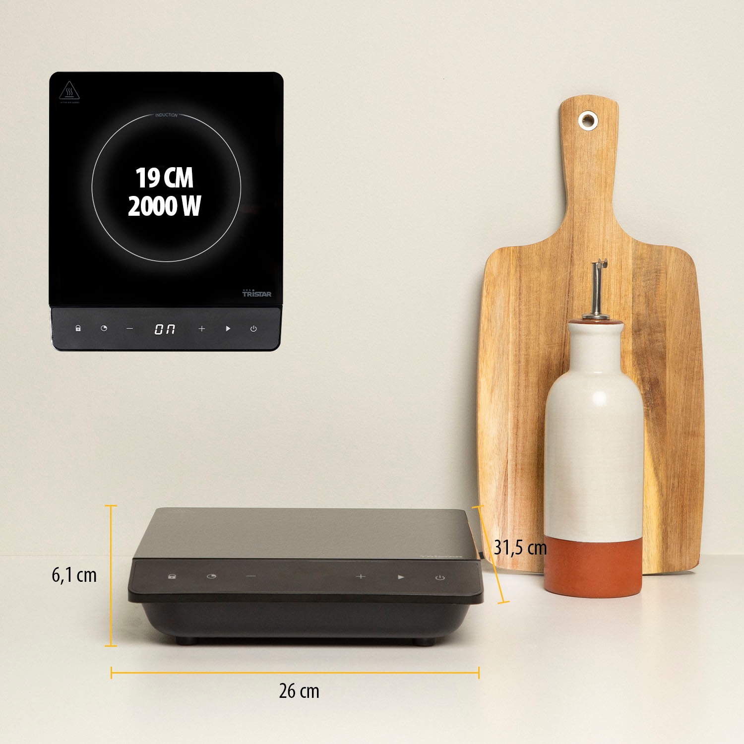 Tristar Einzel-Induktionskochplatte »IK-6161 – Energieeffizient«