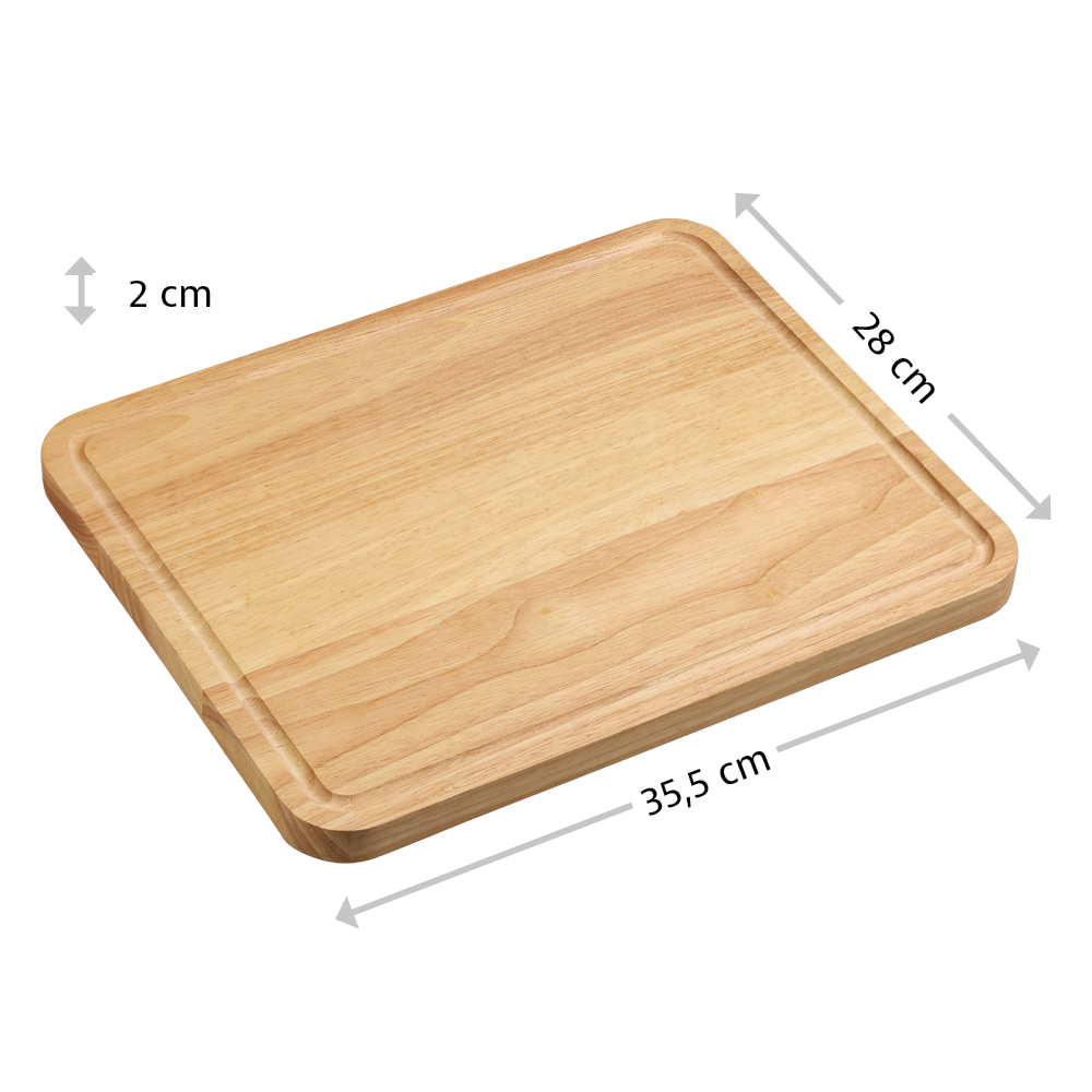 KESPER® Schneidebrett »Schneidebrett, Rubberwood, FSC« mit Saftrille