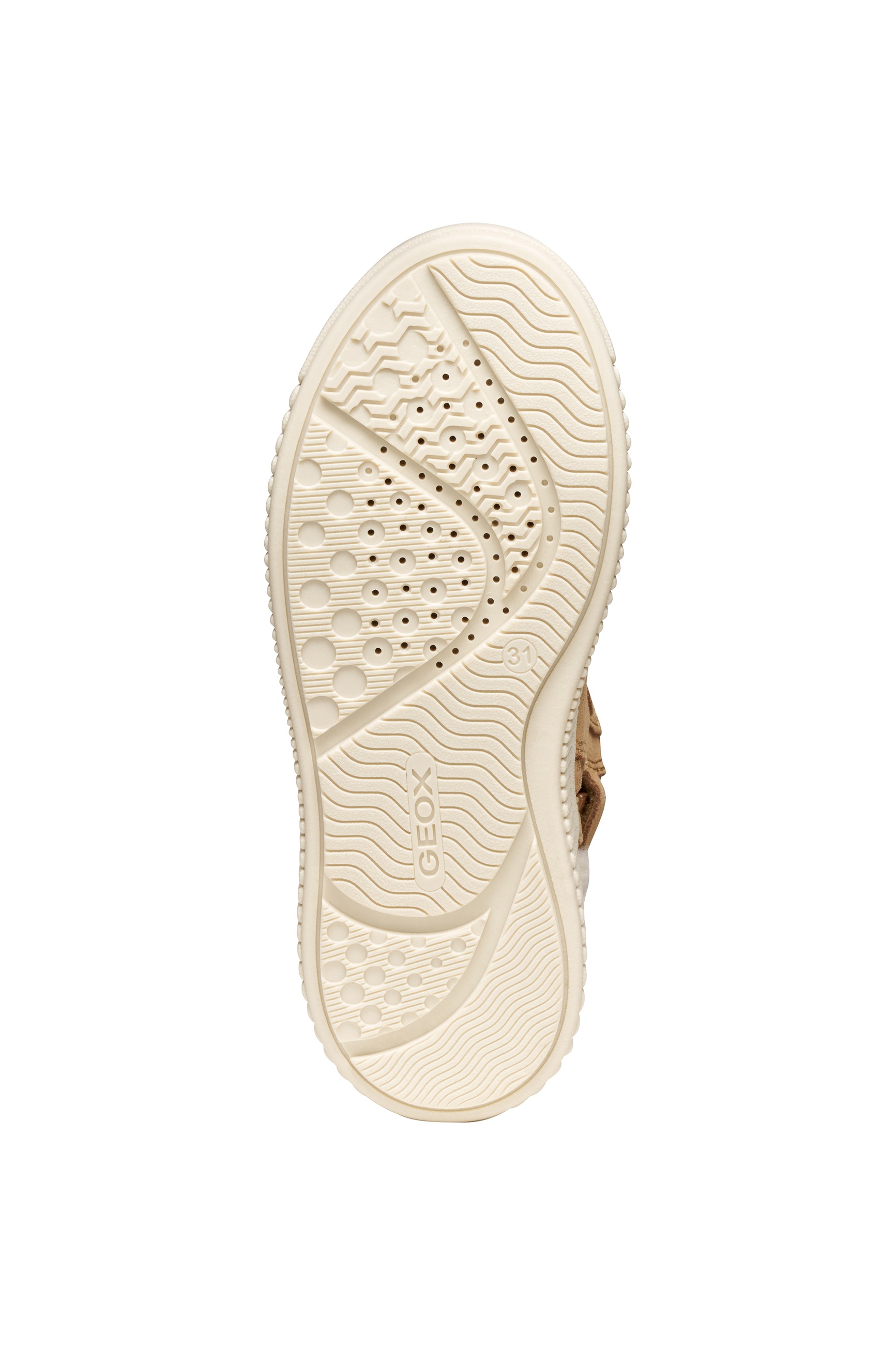 Geox Winterboots »J LAQUINNY GIRL WPF«  Schnürboots mit Teddy-Fellimitatbesatz und Warmfutter