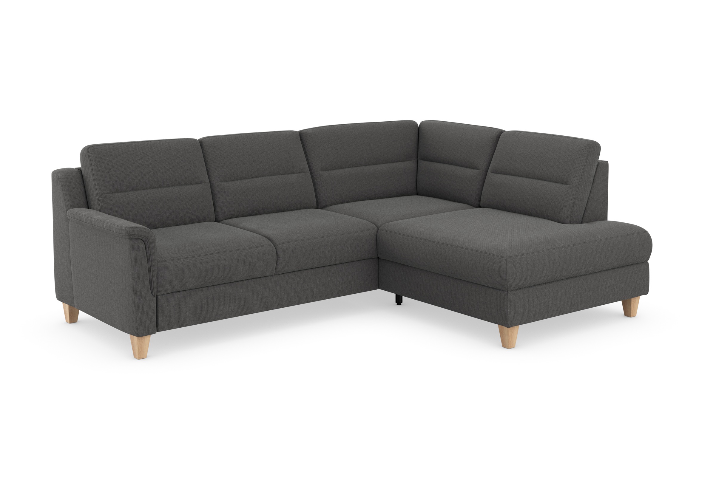 sit&more Ecksofa »Farö L-Form«, inklusive Federkern, wahlweise mit Bettfunktion und Bettkasten