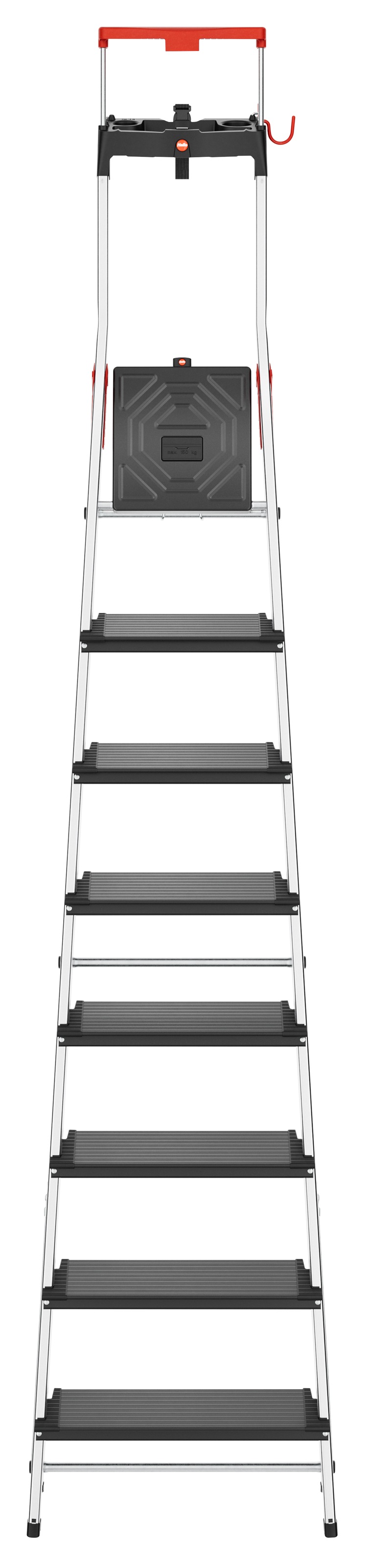 Hailo Stehleiter "L100 TopLine" Alu-Sicherheits-Stehleiter 8 Stufen günstig online kaufen