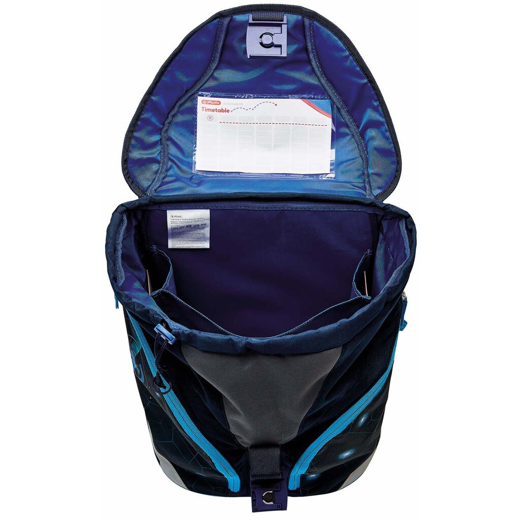 Herlitz Schulrucksack »SoftLight Plus, Space Boy«, Reflektoren-Floureszierende Flächen