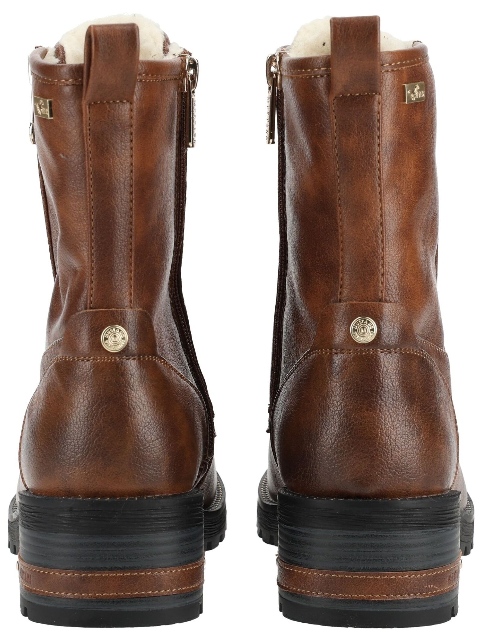 Mustang Shoes Schnürstiefelette »Mustang Shoes Stiefelette Lederimitat«