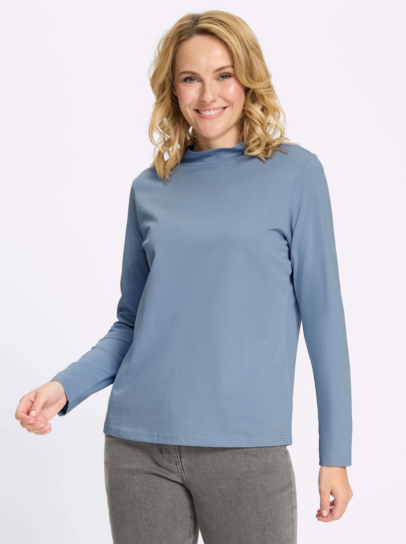 Classic Basics Stehkragenshirt "Stehkragen-Shirt" 1