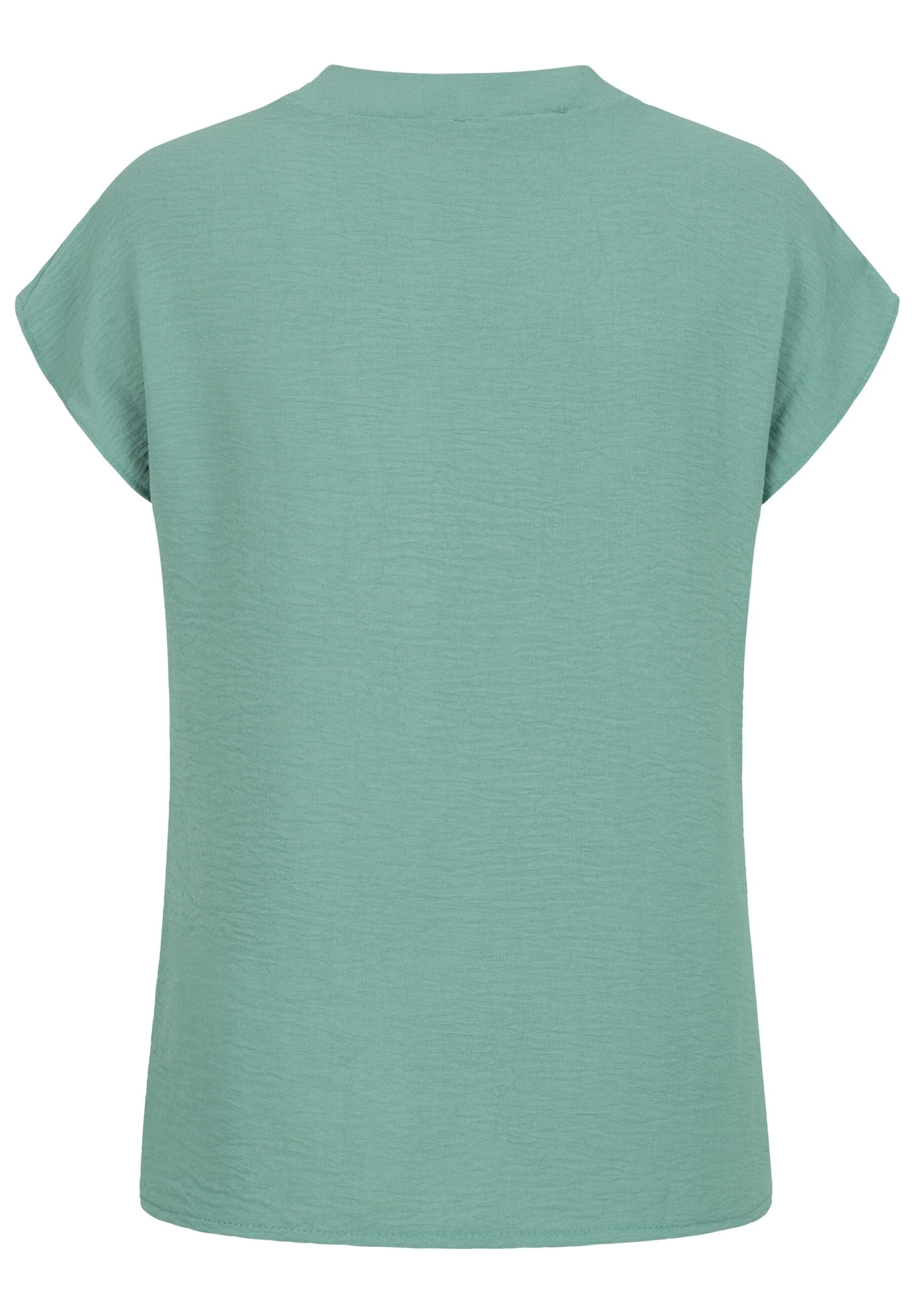 CLOUD 5IVE Klassische Bluse "CLOUD 5IVE Musselin Bluse mit V-Ausschnitt" günstig online kaufen