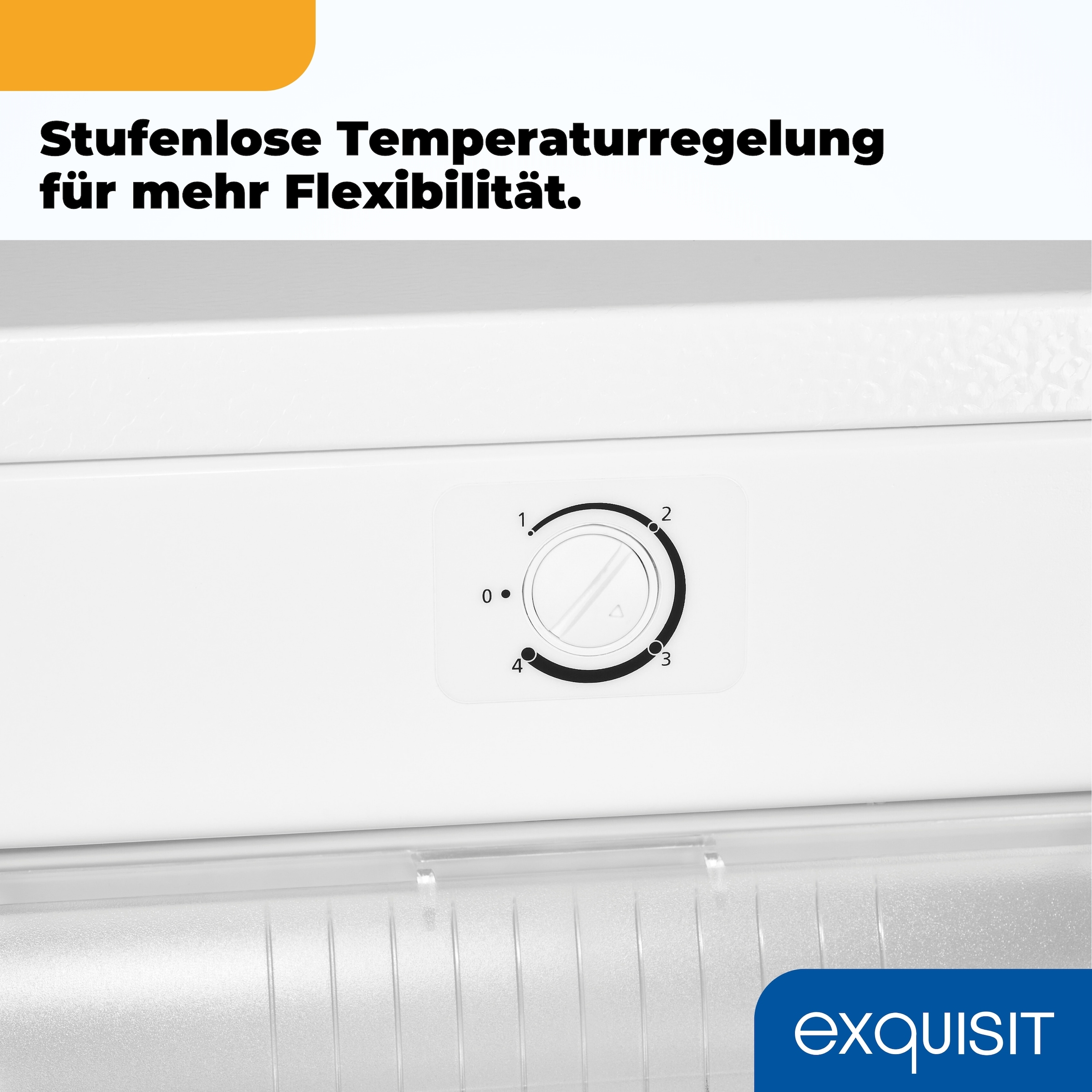 exquisit Gefrierschrank »GS145-050C weiss« 125,9 cm hoch 54 cm breit Perfekt für Ihre Küche:  flexibel, praktisch & klar strukturiert
