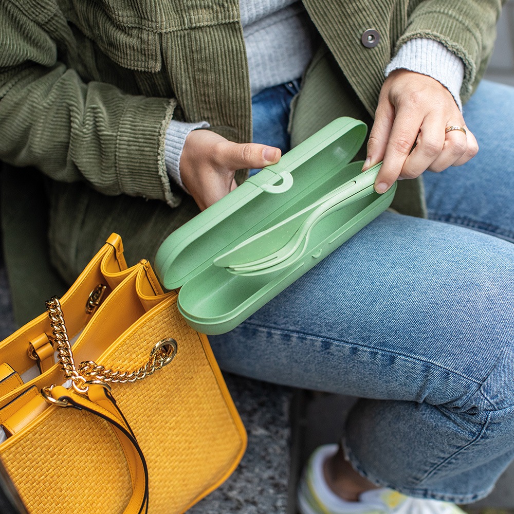 KOZIOL Besteck-Set »KLIKK READY Besteck Etui + Besteckset«