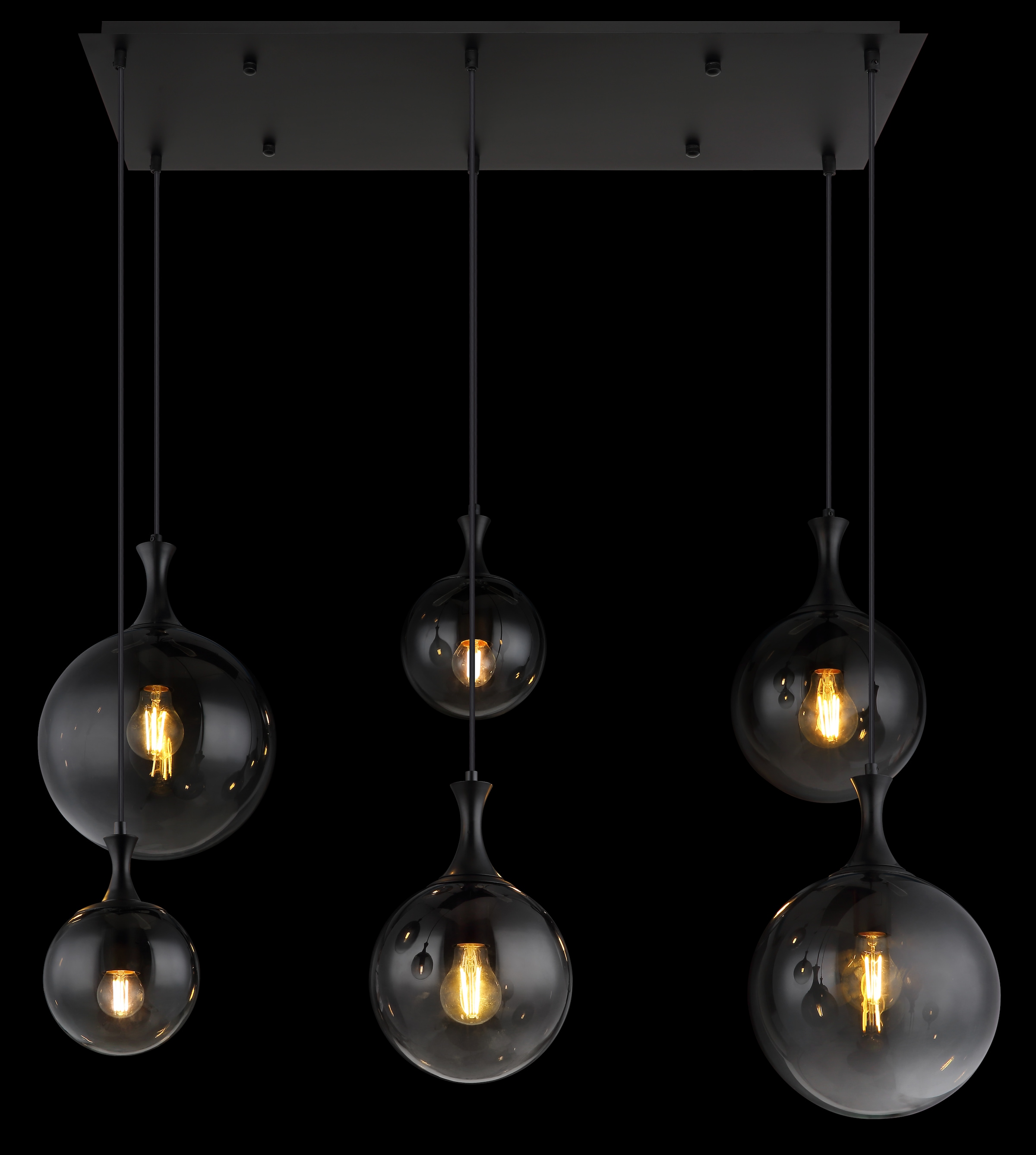 GLOBO LIGHTING Hängeleuchte »DALTON«, Leuchtmittel E27 | ohne Leuchtmittel, Hängelampe/Pendelleuchte/Esszimmer/Wohnzimmer/Esstisch