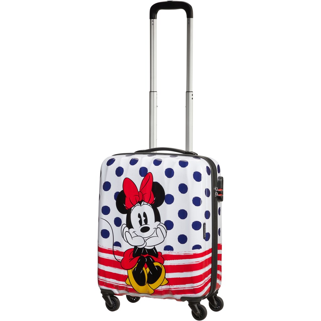 American Tourister® Hartschalen-Trolley »Disney Legends, Minnie Blue Dots, 55 cm«, 4 Rollen