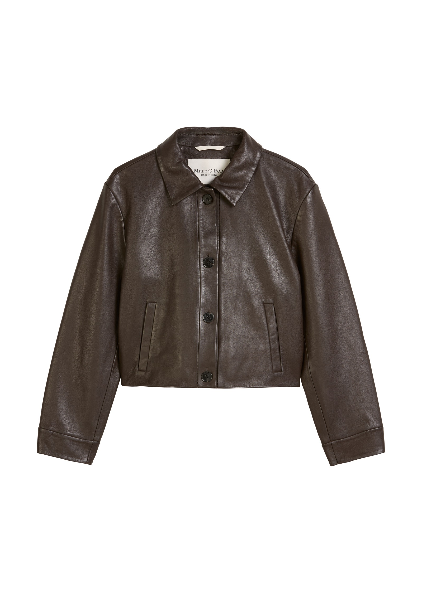 Marc O'Polo Outdoorjacke »mit Shirt-Details« ohne Kapuze