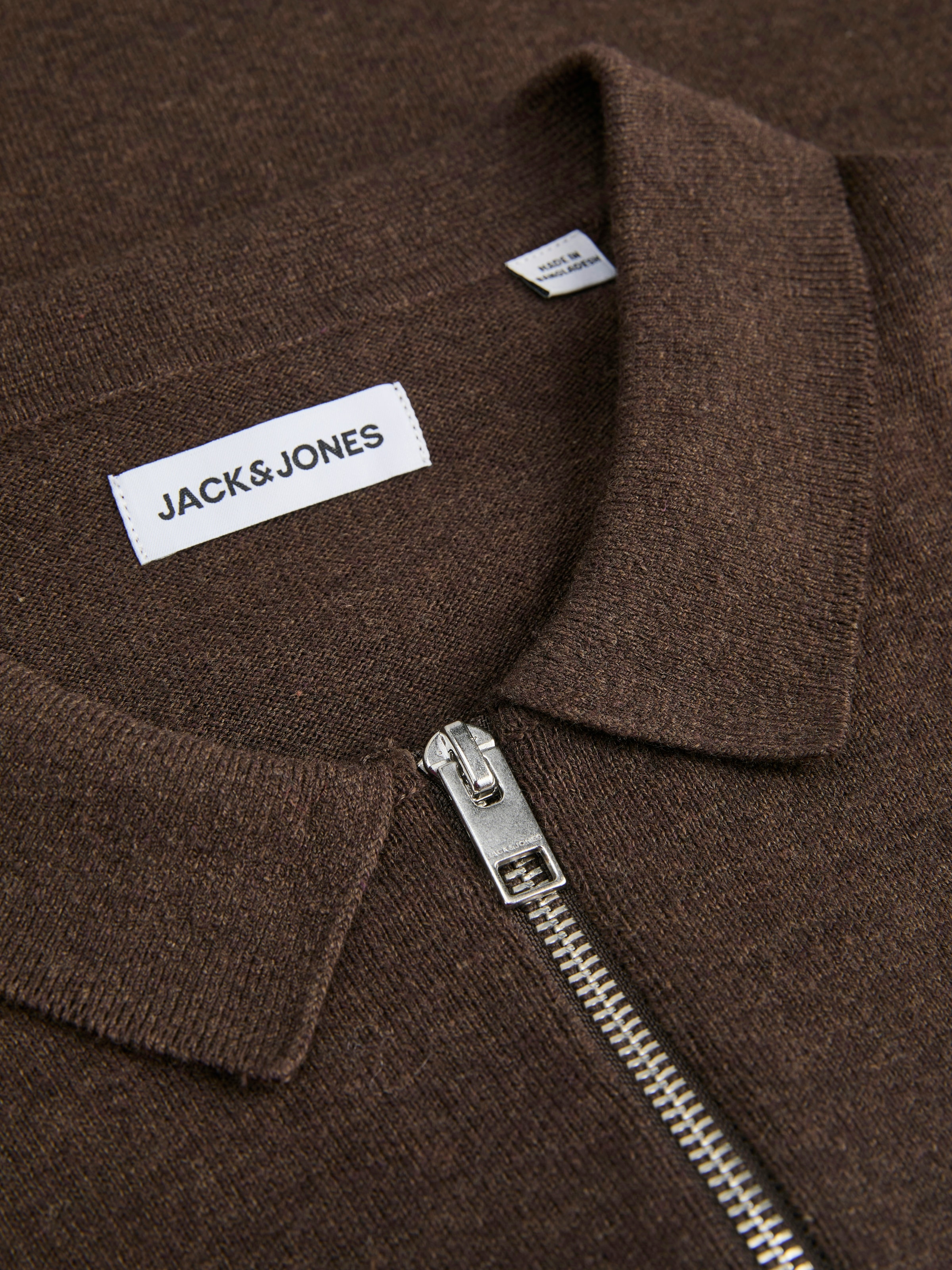 Jack & Jones Polokragenpullover »JJEEMIL KNIT POLO HALF ZIP LS NOOS«, mit Polo Kragen