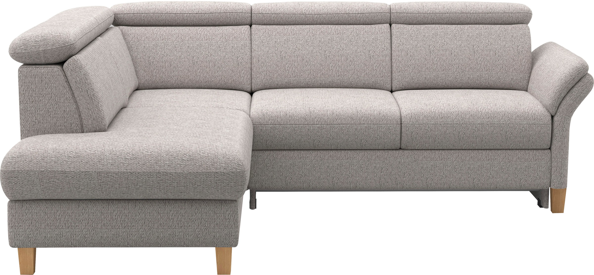 Home affaire Ecksofa "Glendale, L-Form" inkl. Kopfteilverstellung, wahlweis günstig online kaufen