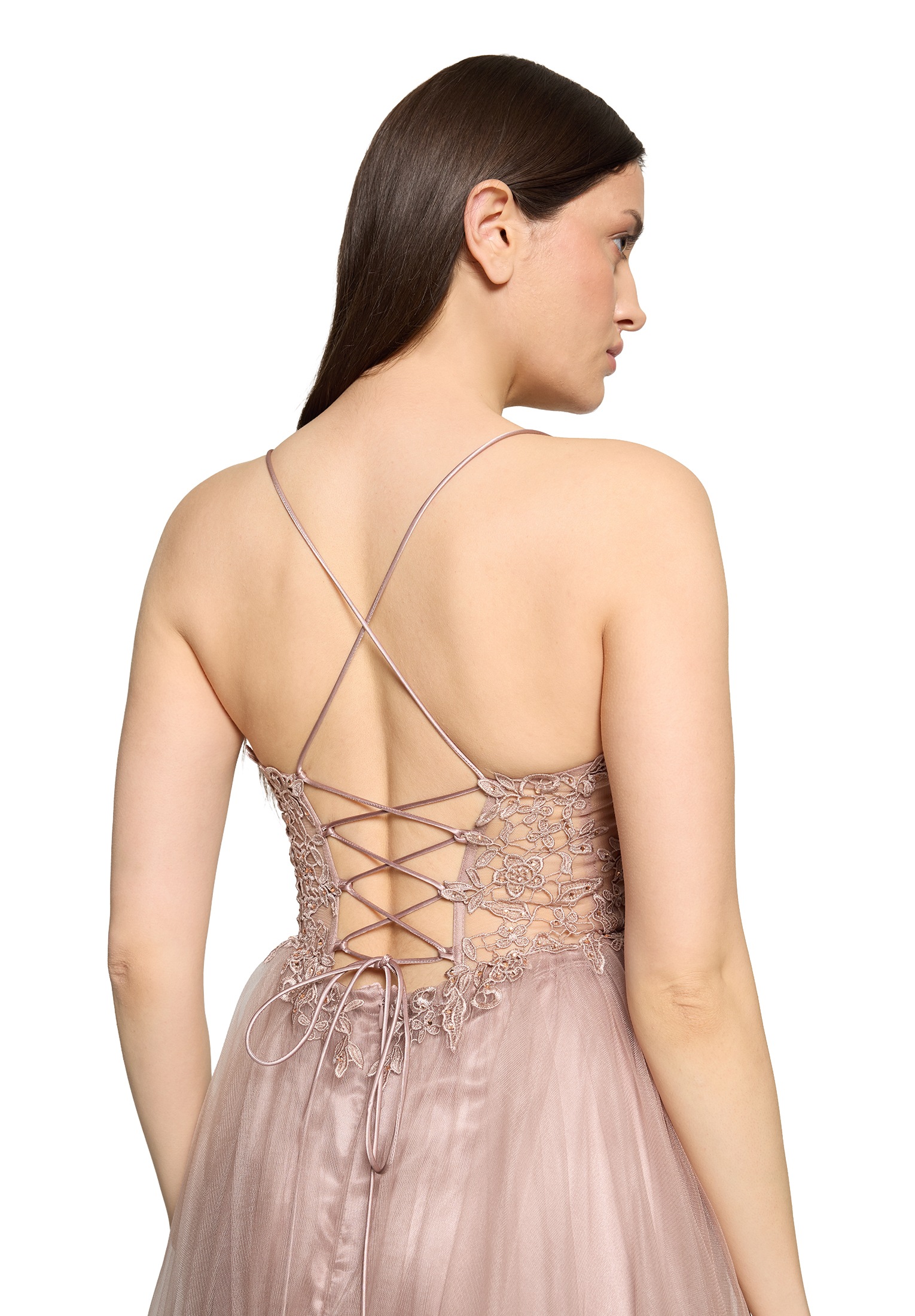 Vera Mont Abendkleid »Damen mit Stickerei« Ohne Tasche Rückenfrei