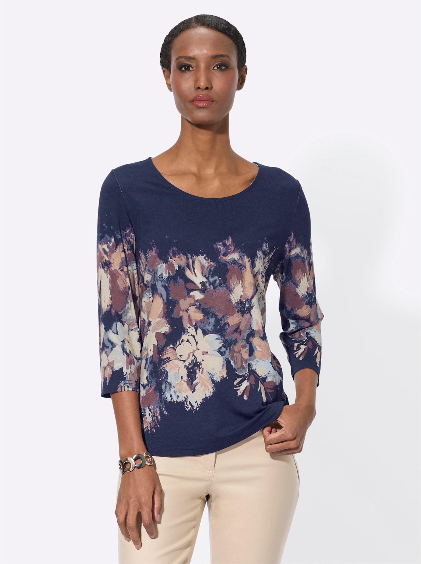 creation L 3/4-Arm-Shirt »Druck-Shirt«, (1 tlg.)