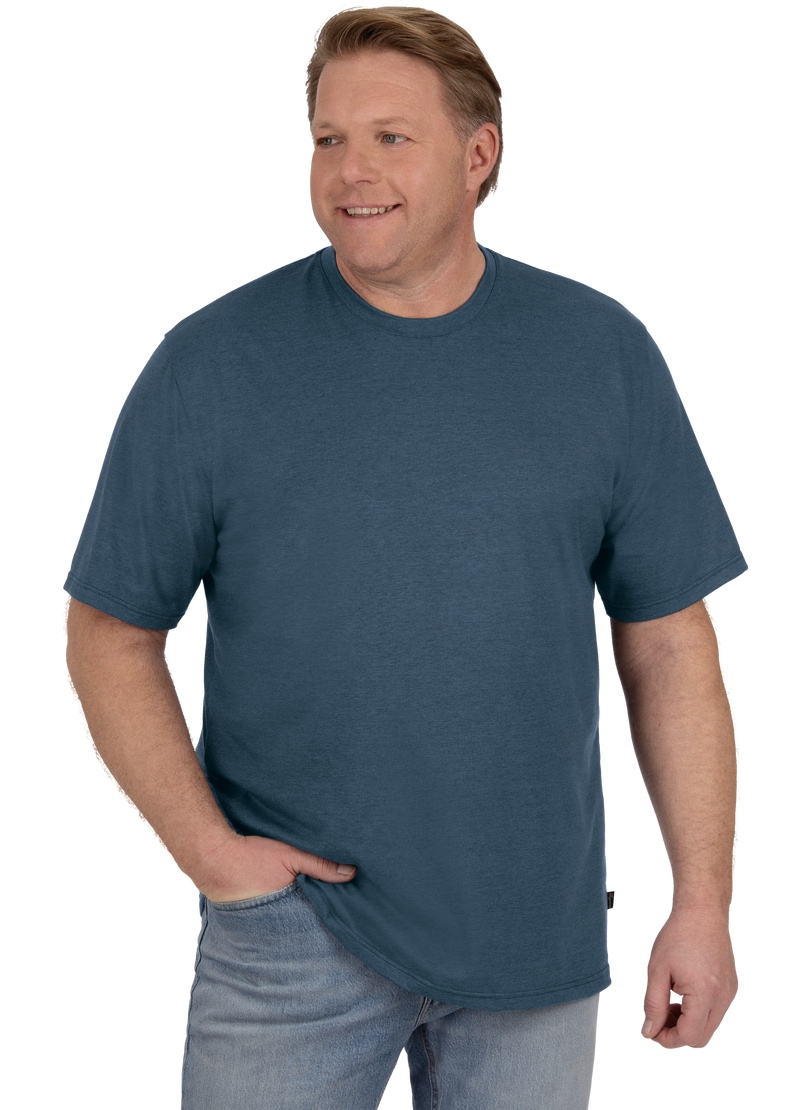 Trigema T-Shirt »TRIGEMA T-Shirt DELUXE Baumwolle«, (1 tlg.)