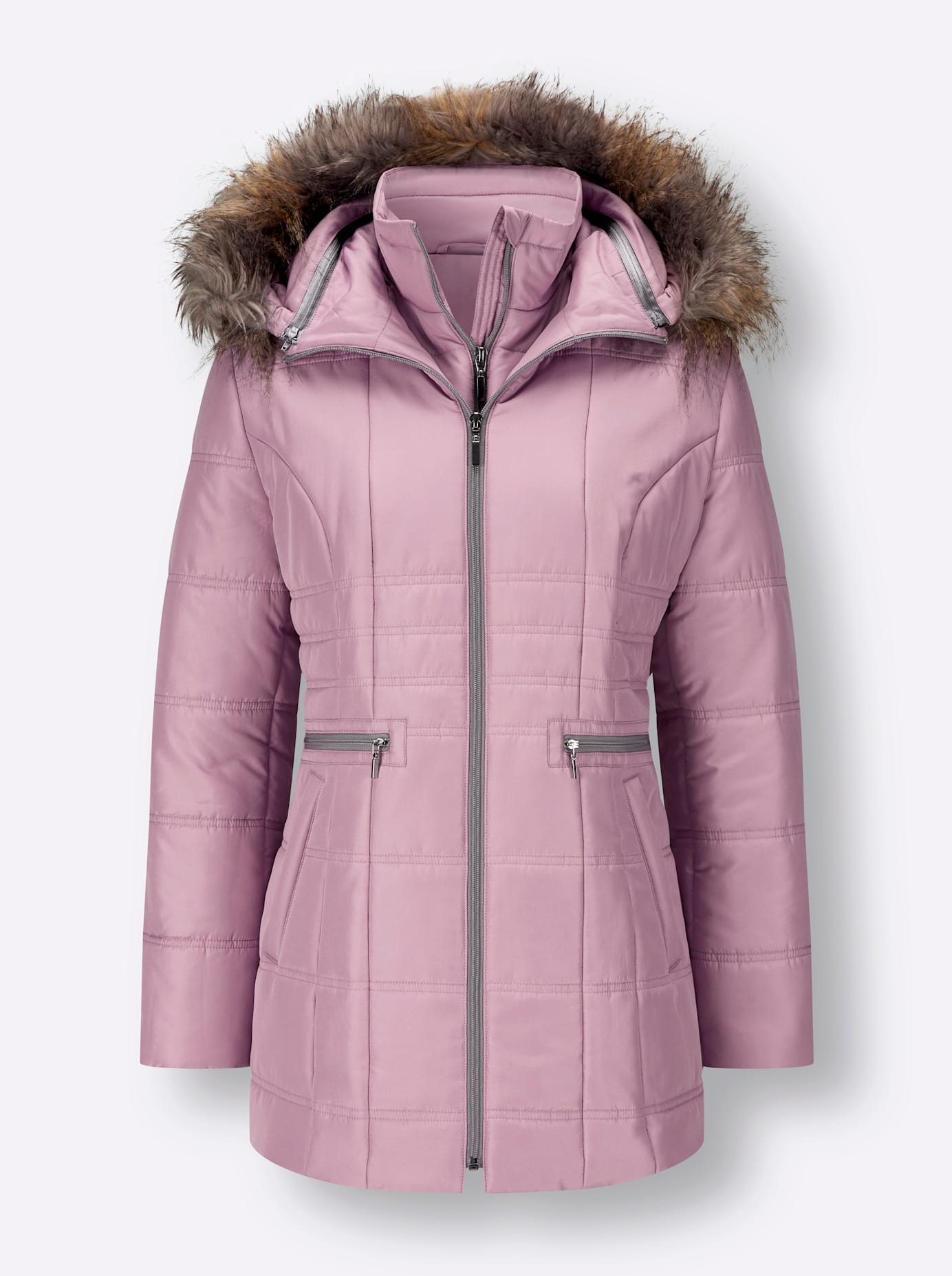 Classic Basics Steppjacke, mit Kapuze