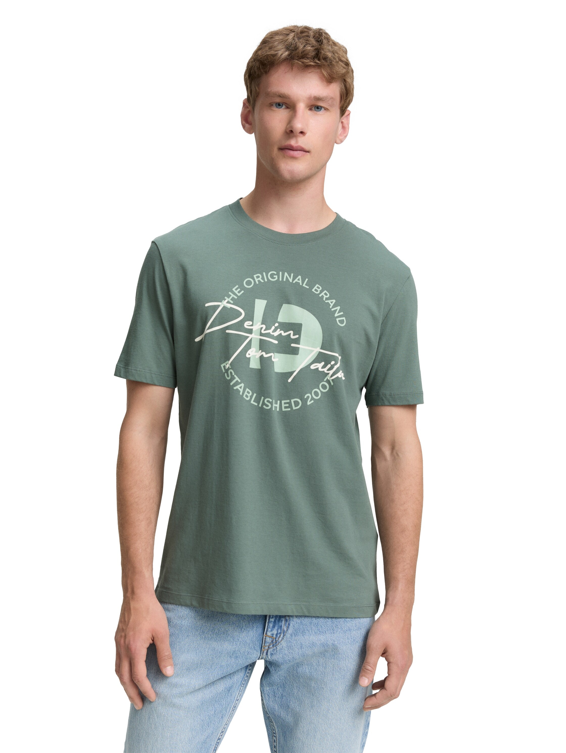 TOM TAILOR Denim T-Shirt, (Packung, 3 tlg.), mit Print
