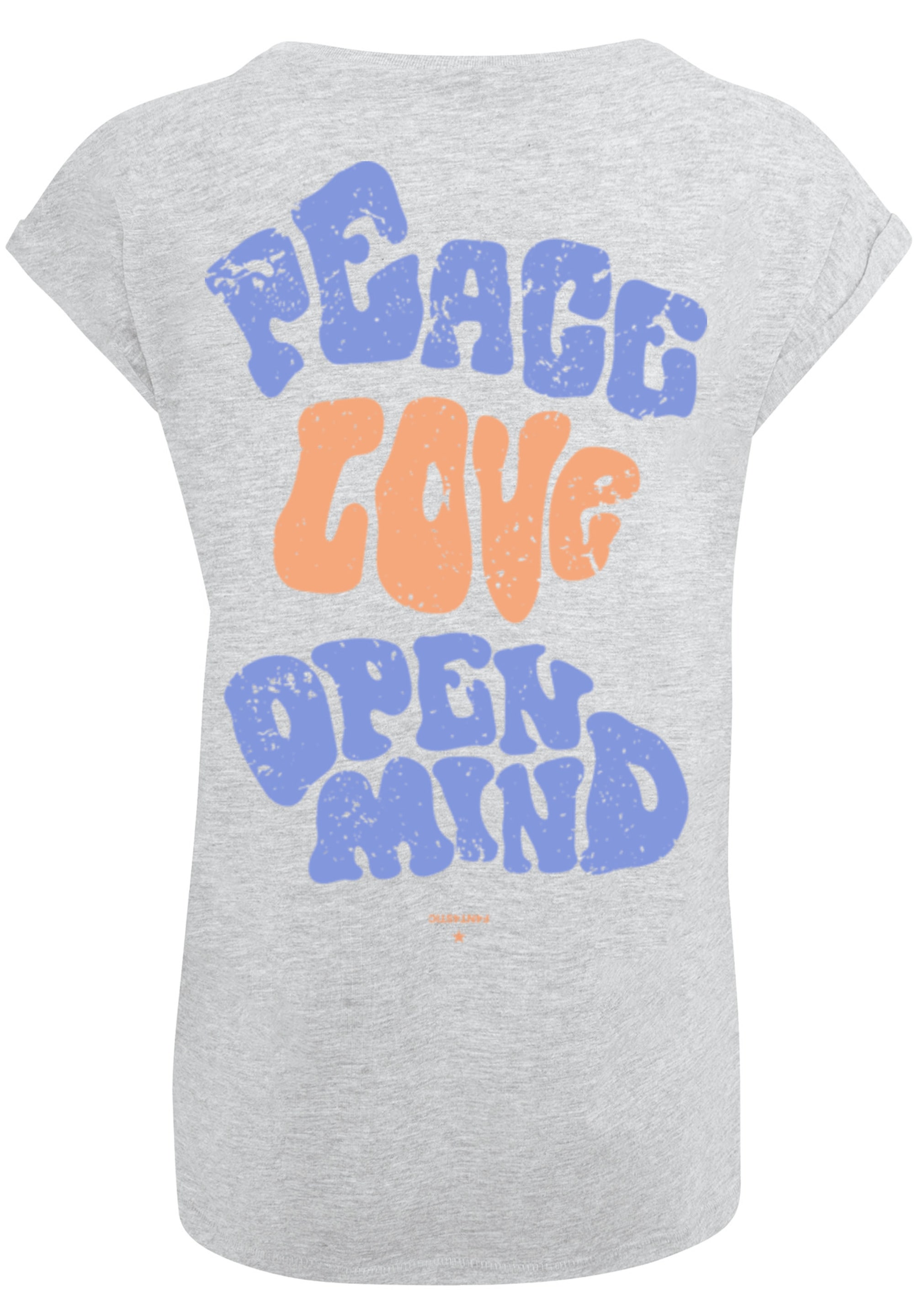 F4NT4STIC T-Shirt »Peace Love and Open Mind«, Print