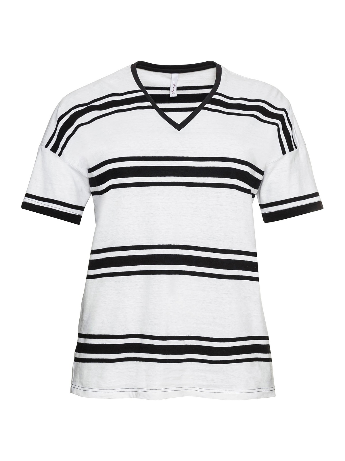 Sheego T-Shirt »Große Größen«, in Oversized-Form, im Leinenmix