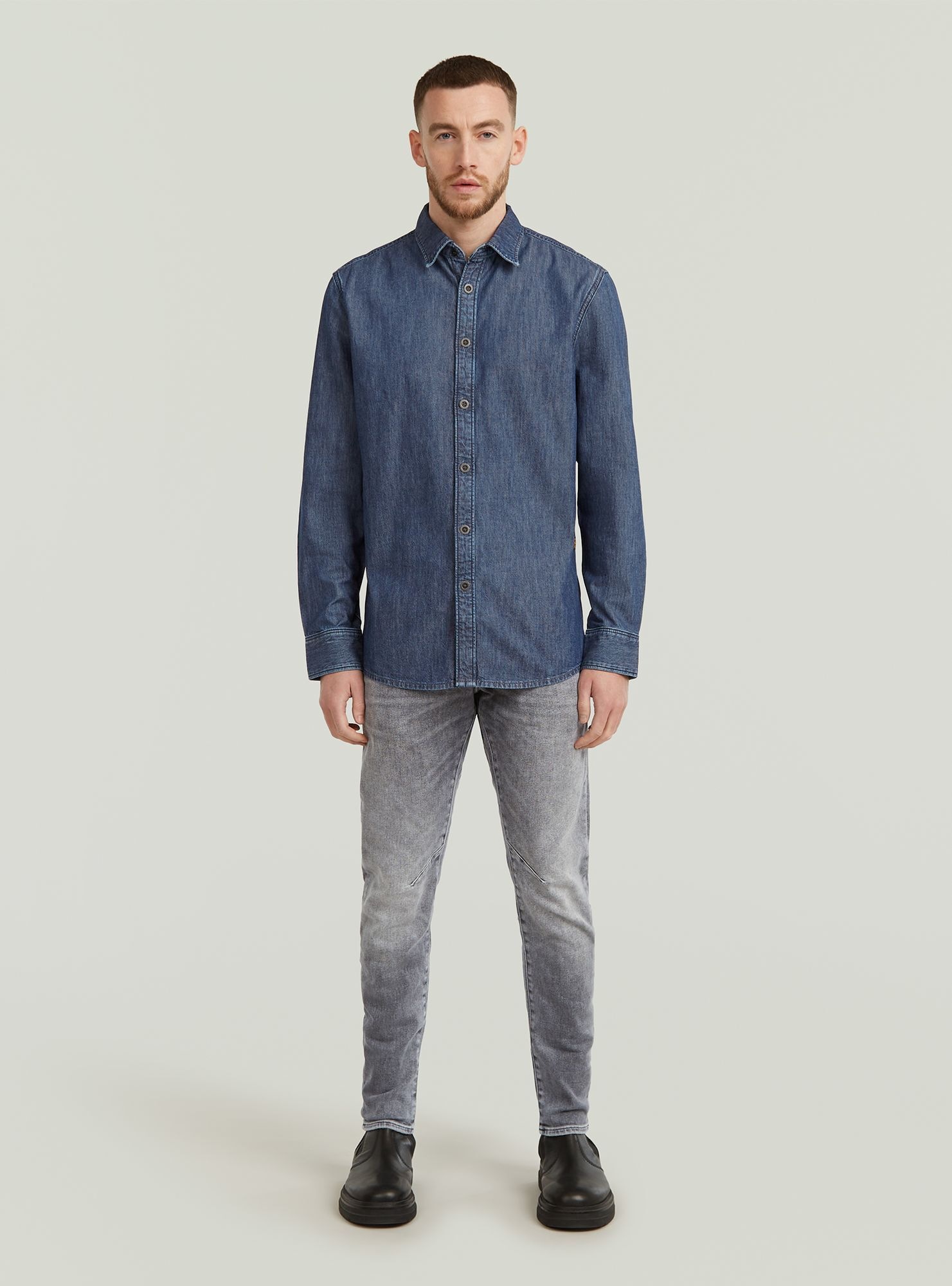 G-STAR Langarmshirt »Clean Slim Hemd«