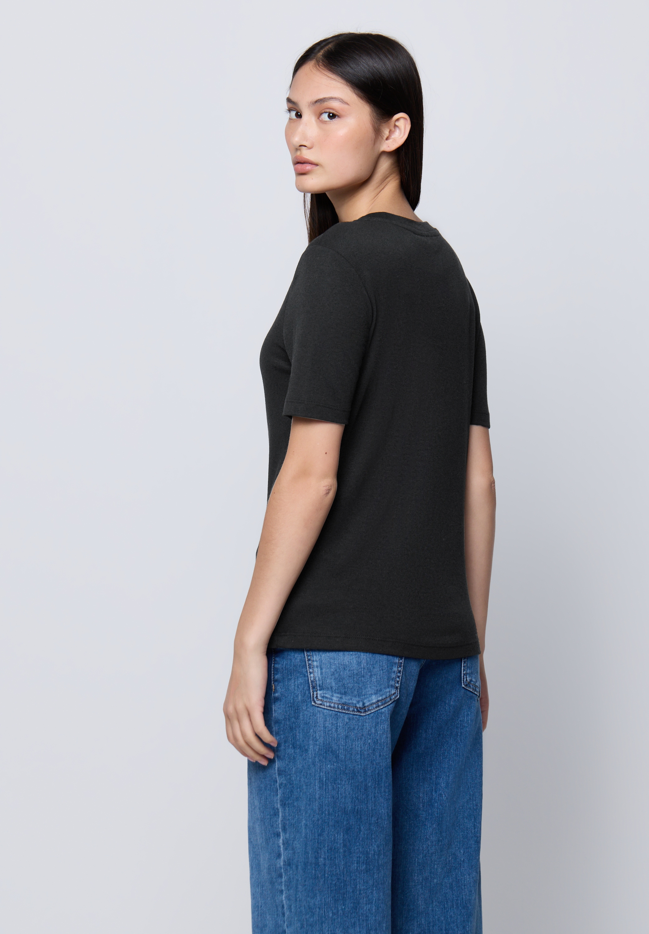 STREET ONE STUDIO Rundhalsshirt, Basic günstig online kaufen