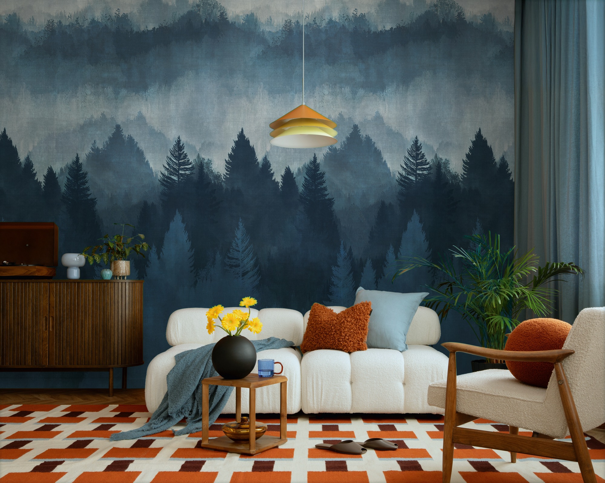 living walls Fototapete »The Wall 4 Eyecatcher – Atmosphärischer Wald Vlies-Fototapete« Motiv | matt | naturalistisch leicht strukturiert Atmosphärischer Wald mit atmosphärischer Tiefe