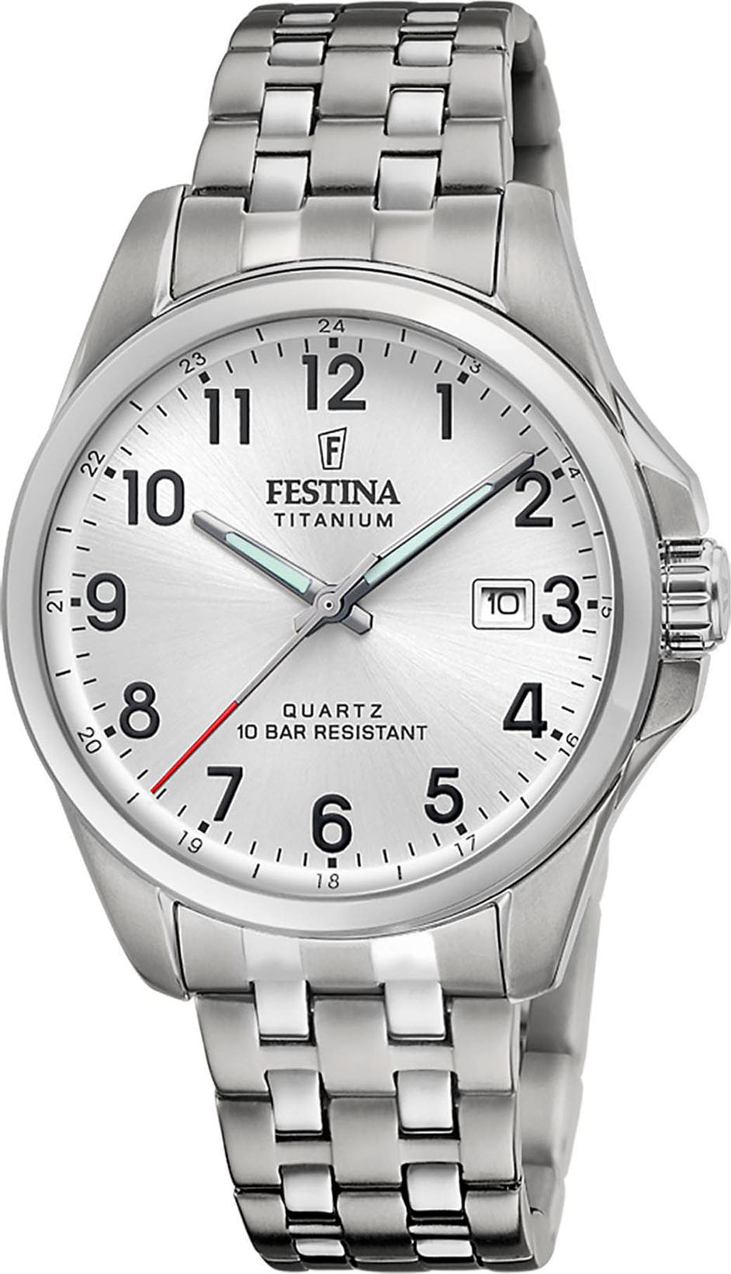 Festina Quarzuhr »Calendario Titanium«, Armbanduhr, Herrenuhr, analog, Tag