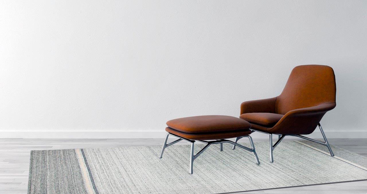 THEKO Teppich "Alaska" rechteckig 7 mm Höhe handgewebt, meliert, Wendeteppich, ideal im Wohnzimmer & Schlafzimmer