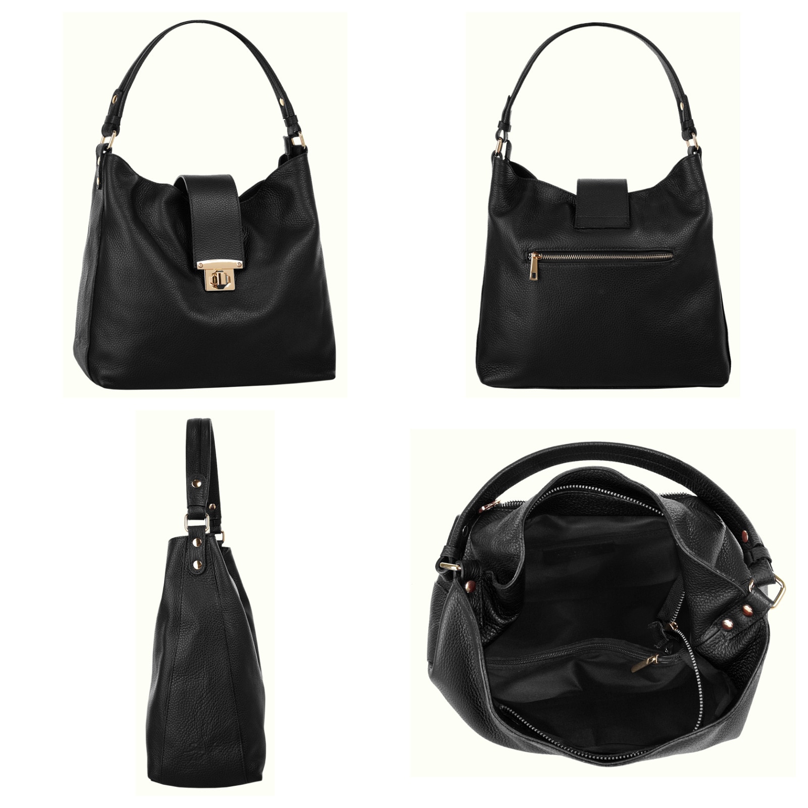 Samantha Look Shopper, echt Leder, Made in Italy