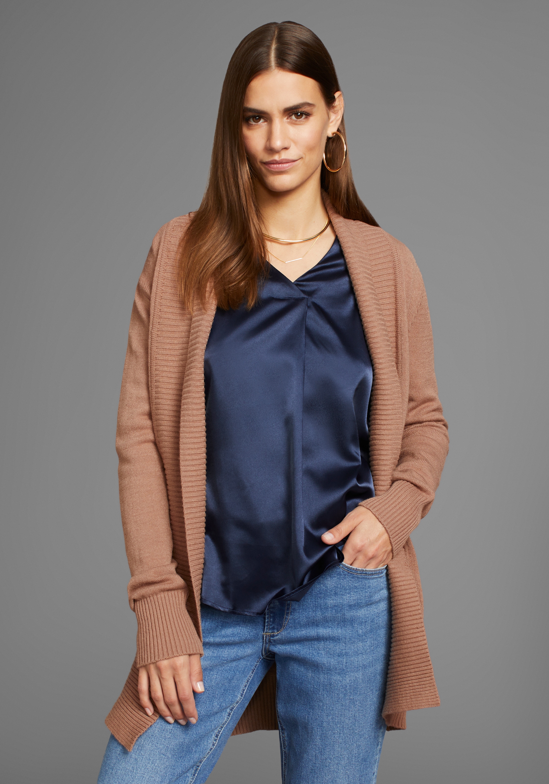 HECHTER PARIS Cardigan, mit Schalkragen - NEUE KOLLEKTION