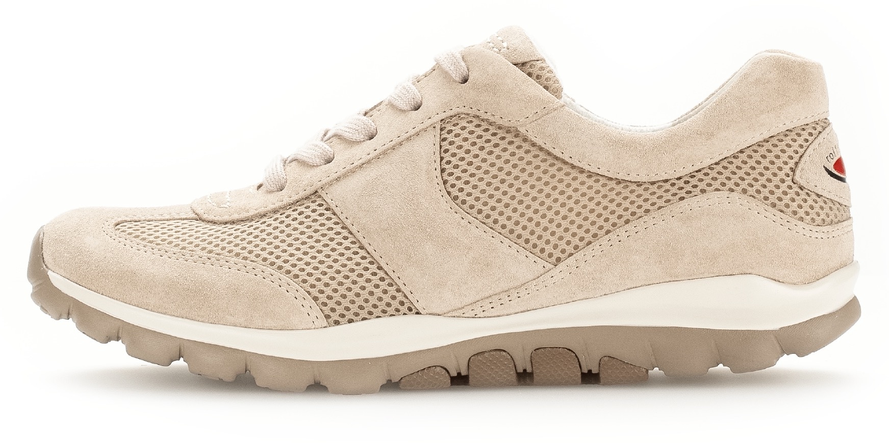 Gabor Rollingsoft Keilsneaker, Freizeitschuh, Halbschuh, Schnürschuh mit OPTIFIT-Wechselfußbett