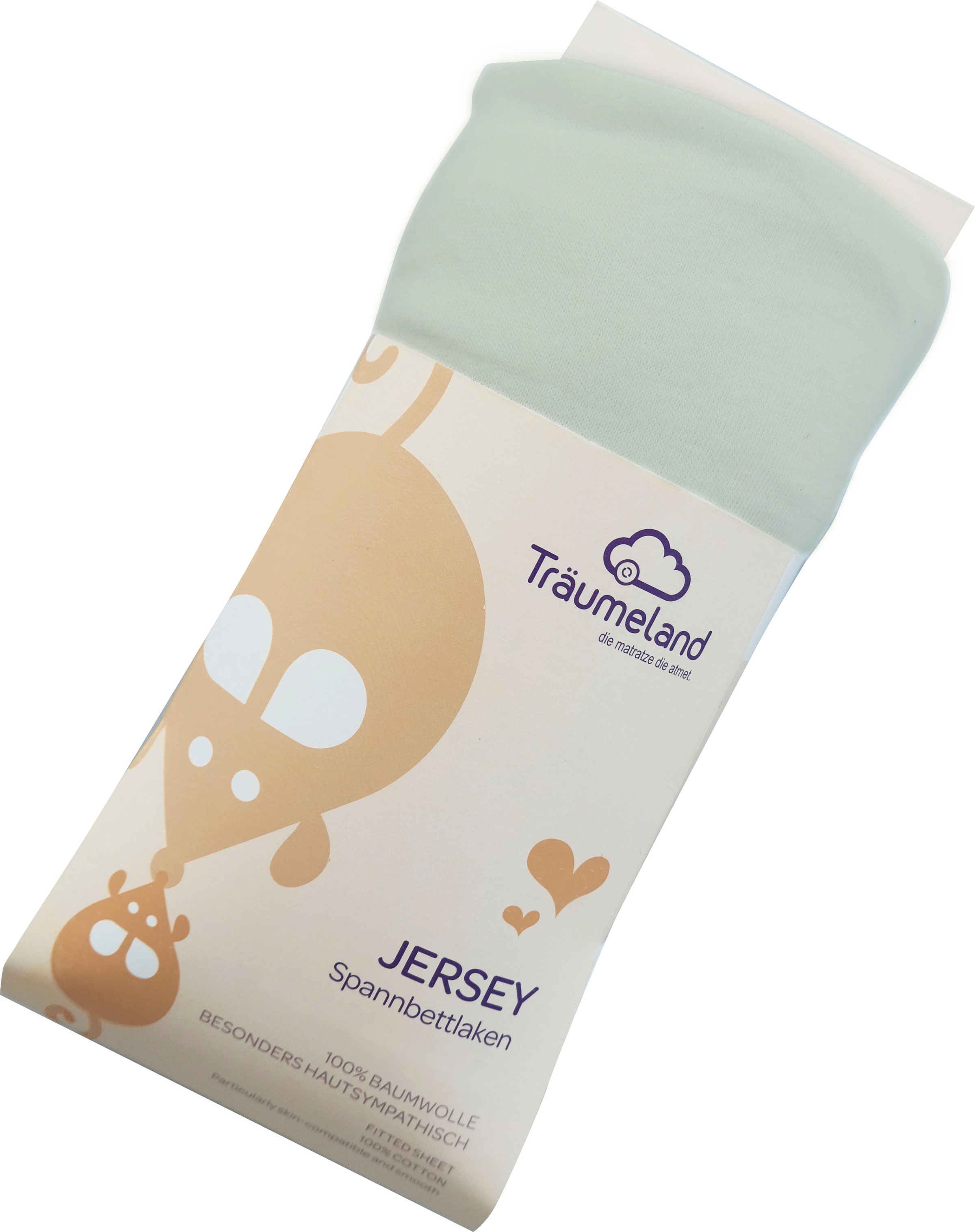 Träumeland Bettlaken "kuschelweiches Spannbetttuch Jersey" aus 100% kuschel günstig online kaufen