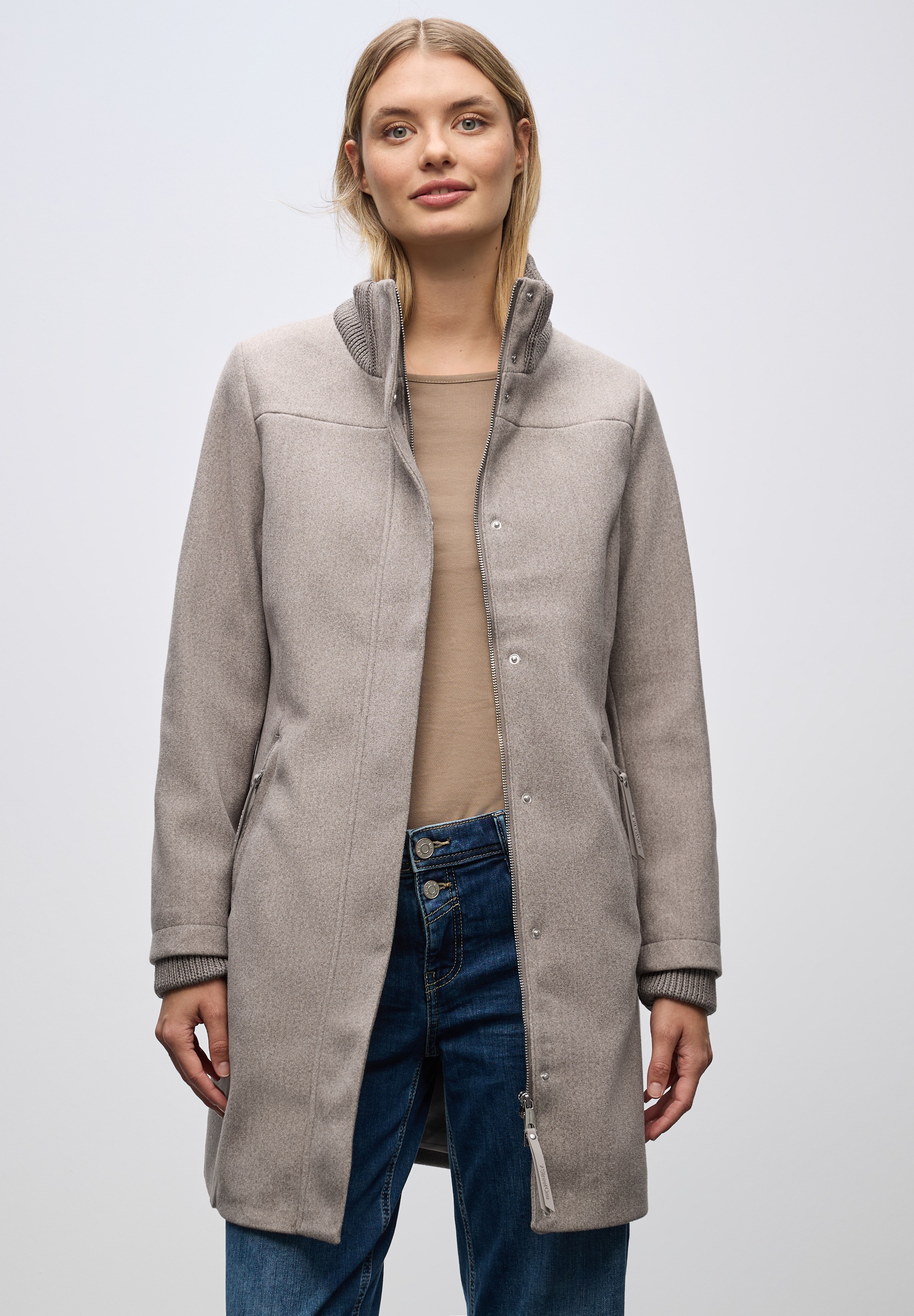 STREET ONE Kurzmantel, in Woll-Optik günstig online kaufen