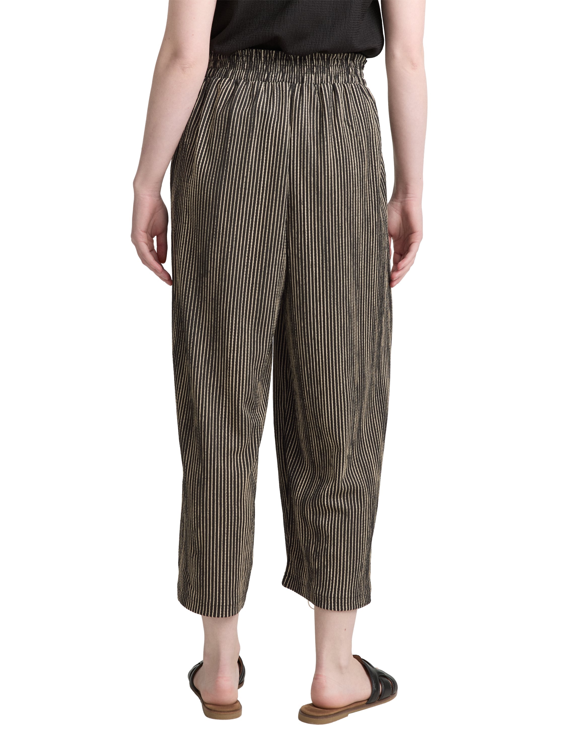 TOM TAILOR Denim Stoffhose, Sommerhose mit elastischem Bund