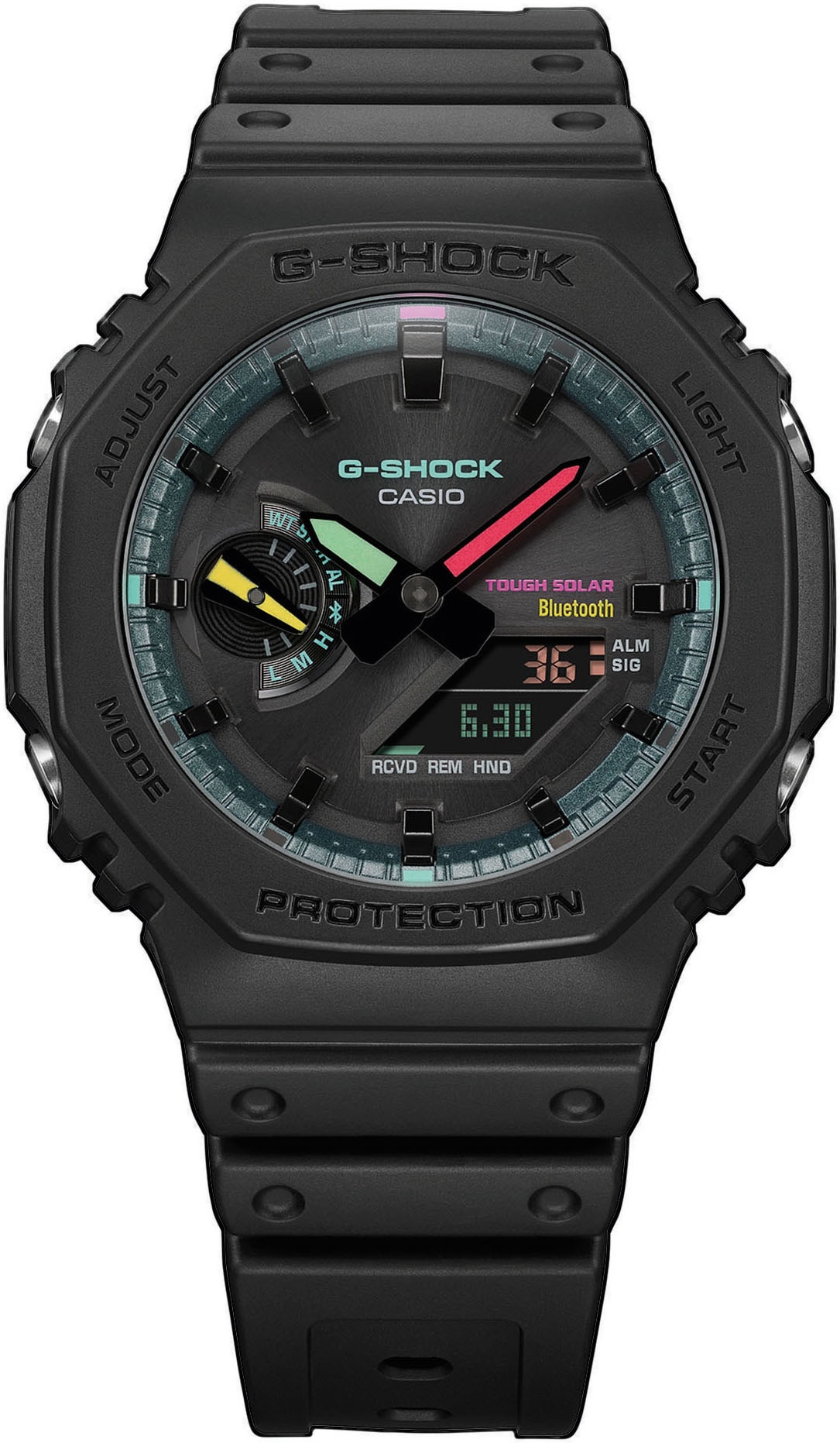 CASIO G-SHOCK Smartwatch, Armbanduhr, Herrenuhr, Bluetooth, Super Illuminator, Flight Log Memory)