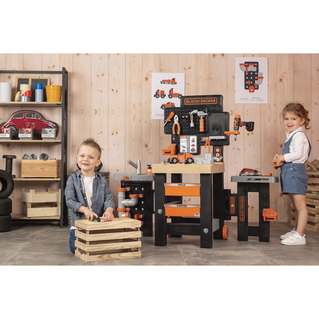 Smoby Spielwerkbank »Black + Decker, Mega Werkbank Center«