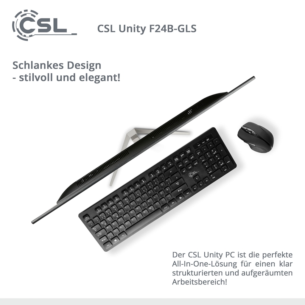 CSL All-in-One PC »Unity F24B-GLS mit Windows 10 Home«