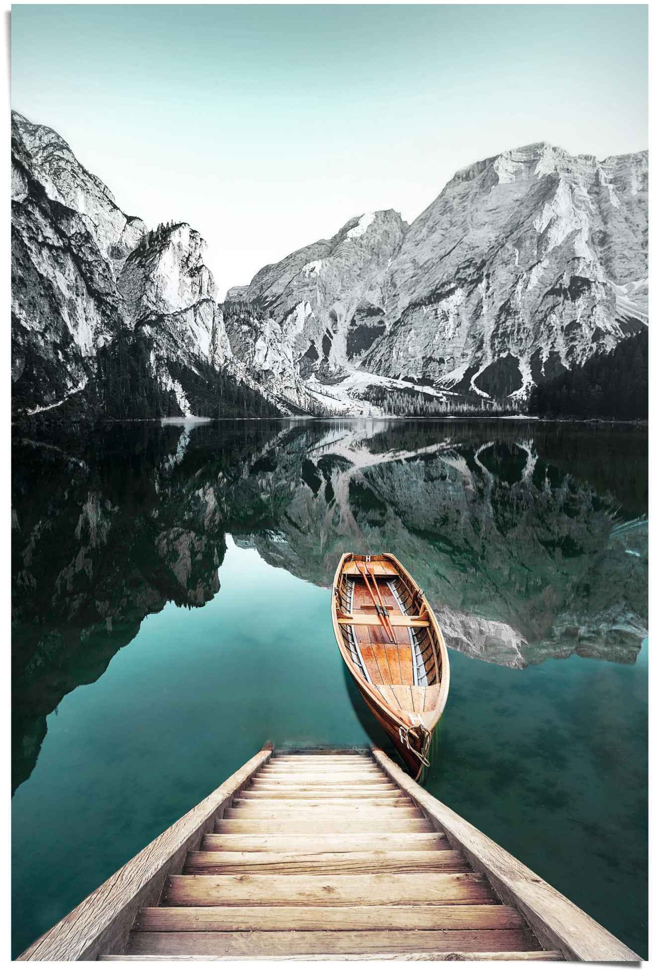 Reinders Poster "Berg See Rocky Mountains - Glacier - Winter", (1 St.) günstig online kaufen