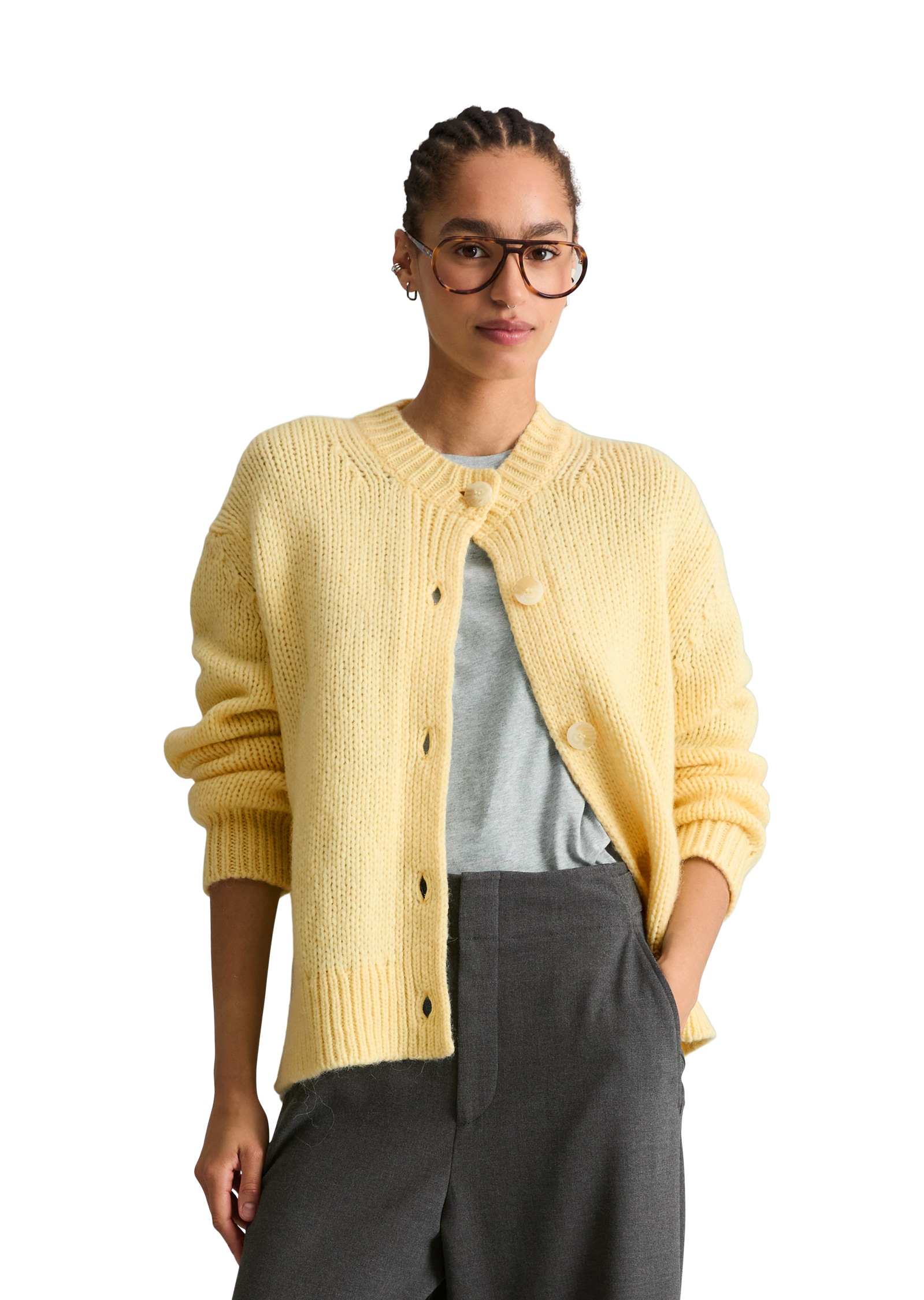 Marc O'Polo DENIM Cardigan »aus kuscheligem Schurwolle-Alpaka-Mix«