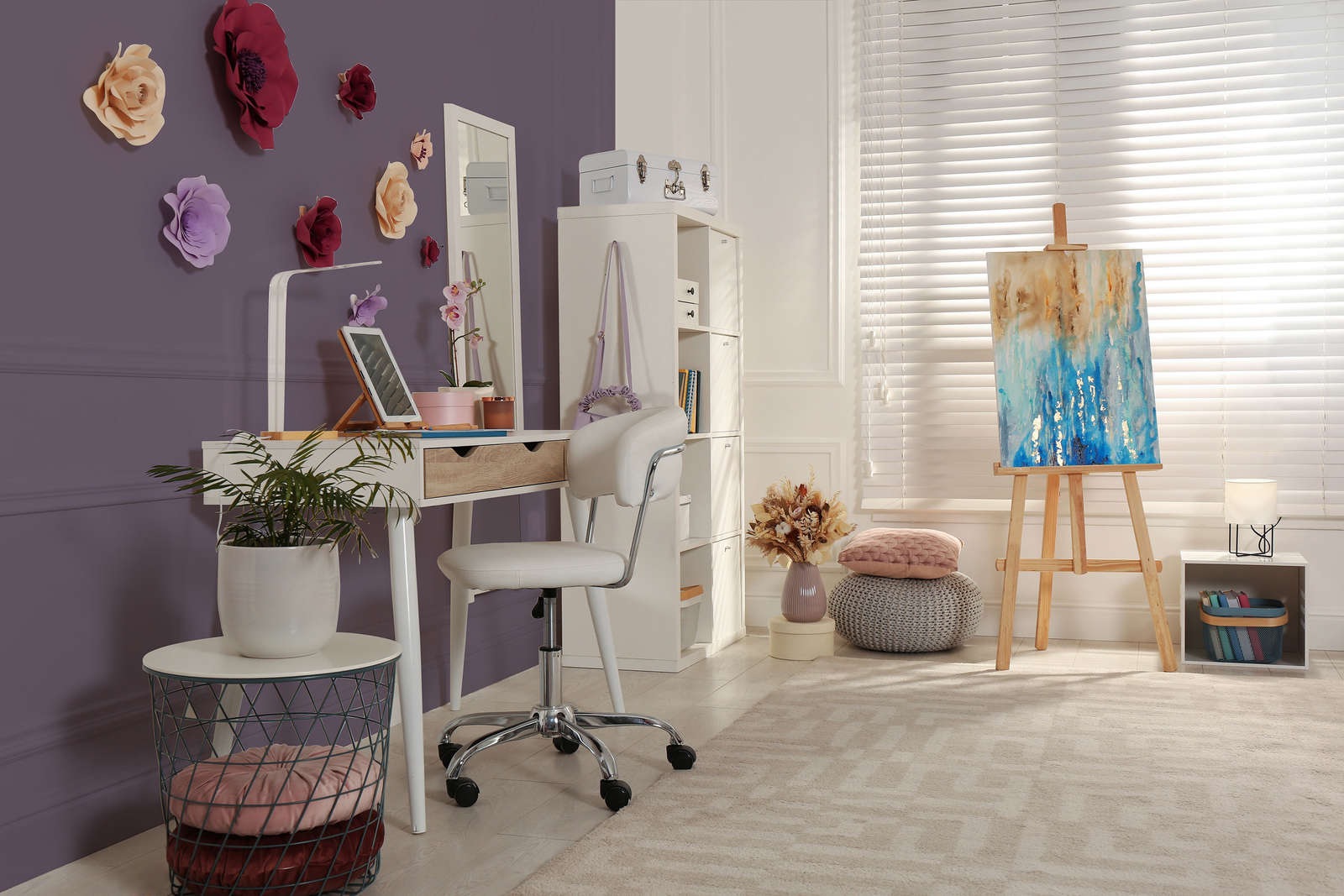 A.S. Création Wandfarbe »Premium Innenwandfarbe PURO Tuchmatt simple mauve« ideal für Wohnzimmer, Schlafzimmer, Flur und Küche, Farbwelt Violett