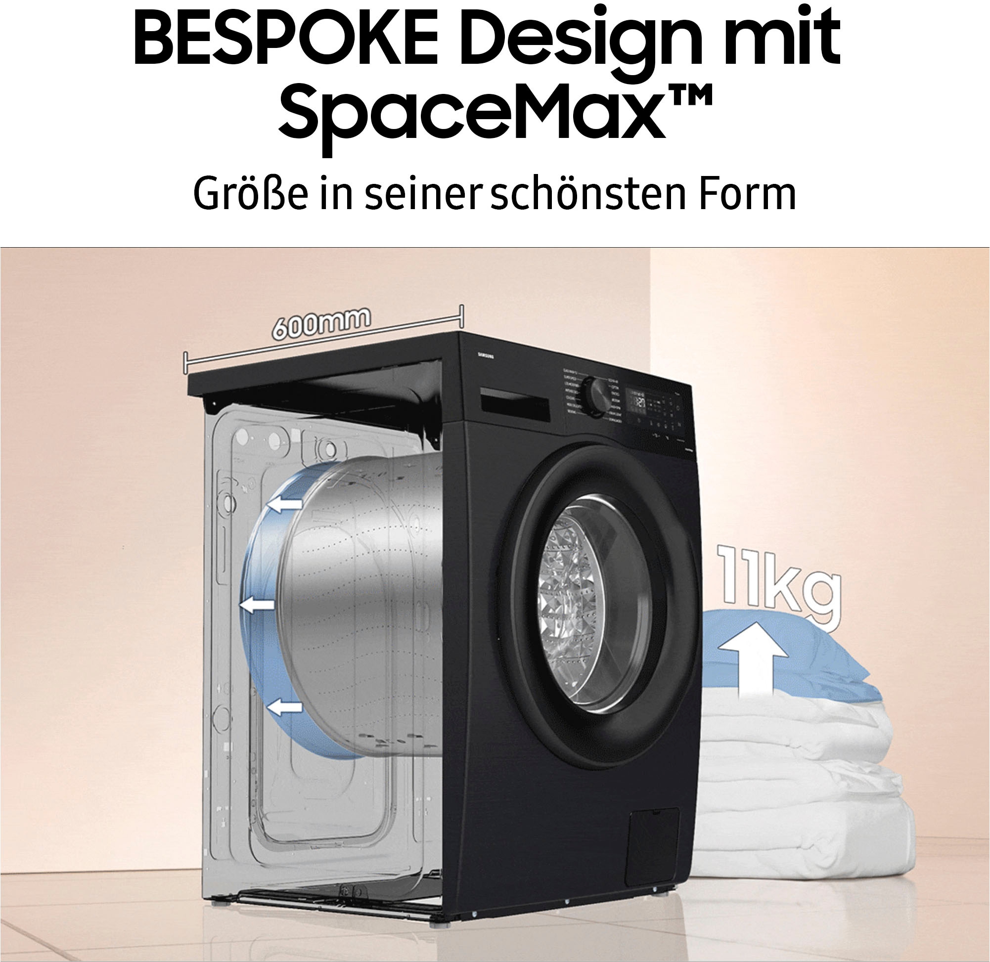 Samsung Waschmaschine »WW11BBA049AB«, 11 kg, 1400 U/min