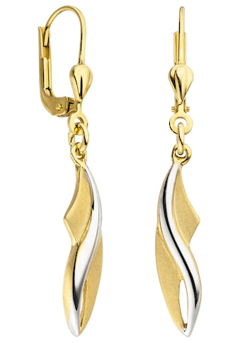 JOBO Paar Ohrhänger »Ohrringe in Bicolor-Optik«, 375 Gold kaufen