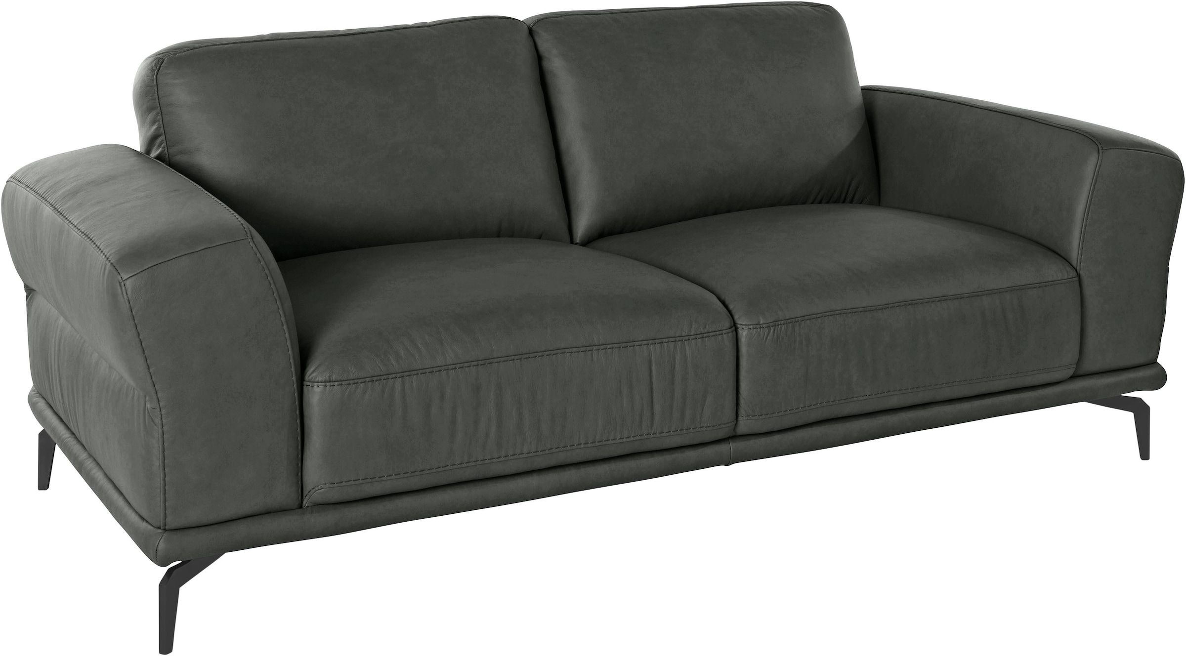 W.SCHILLIG 2-Sitzer »montanaa«, mit Metallfüßen in Schwarz pulverbeschichtet, Breite 192 cm