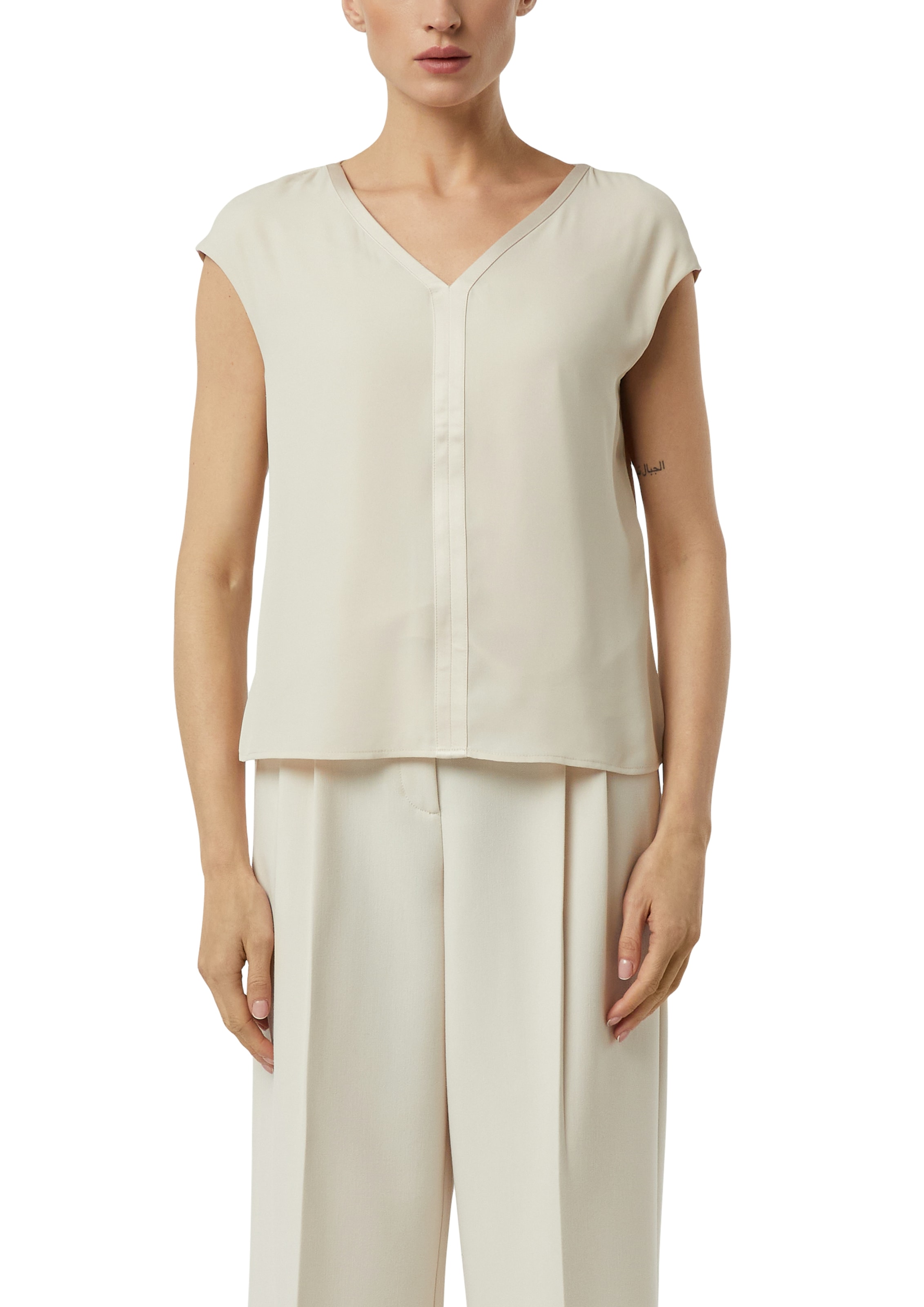 Comma Blusenshirt mit V-Ausschnitt, ärmellos günstig online kaufen