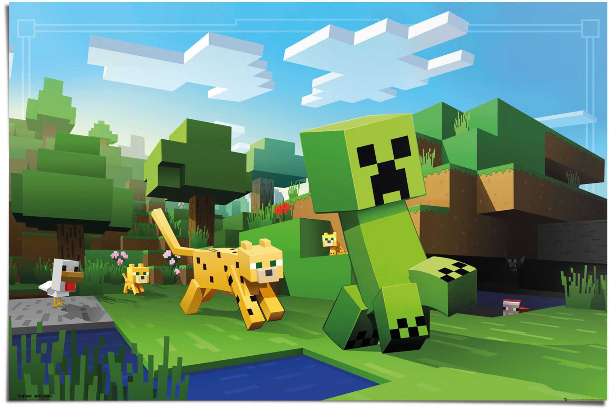 Reinders Poster "Poster Minecraft" Spiele 1 Stk. tlg. günstig online kaufen