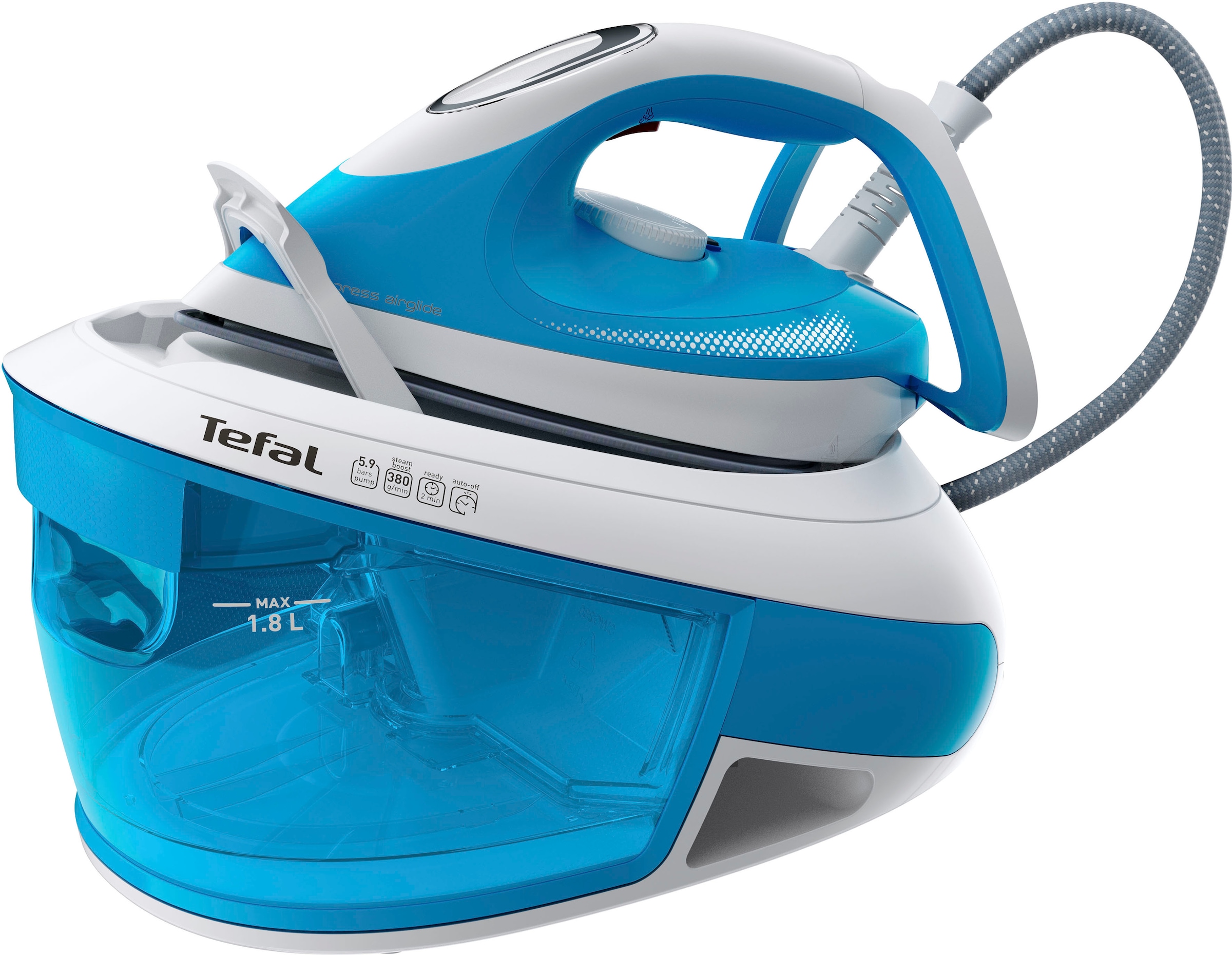 Tefal Dampfbügelstation "Tefal SV8002 Express Airglide" 1.800 ml Wassertank günstig online kaufen