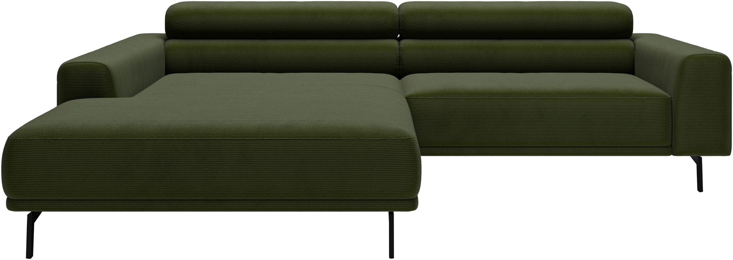 SCHÖNER WOHNEN-Kollektion "Tossa, Modernes Design trifft smarte Funktione, Breite 258 cm" Motorischer Sitzvorzug, Kopfteil-Funktion & Saugroboter-Höhe