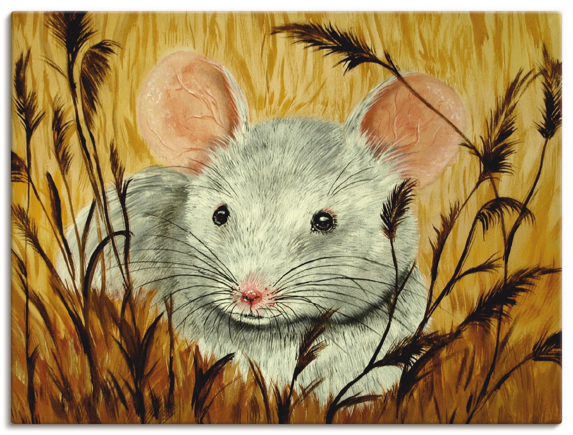 Black Friday Artland Wandbild »Maus«, Haustiere, (1 St.), als Alubild,  Leinwandbild, Wandaufkleber oder Poster in versch. Größen | BAUR