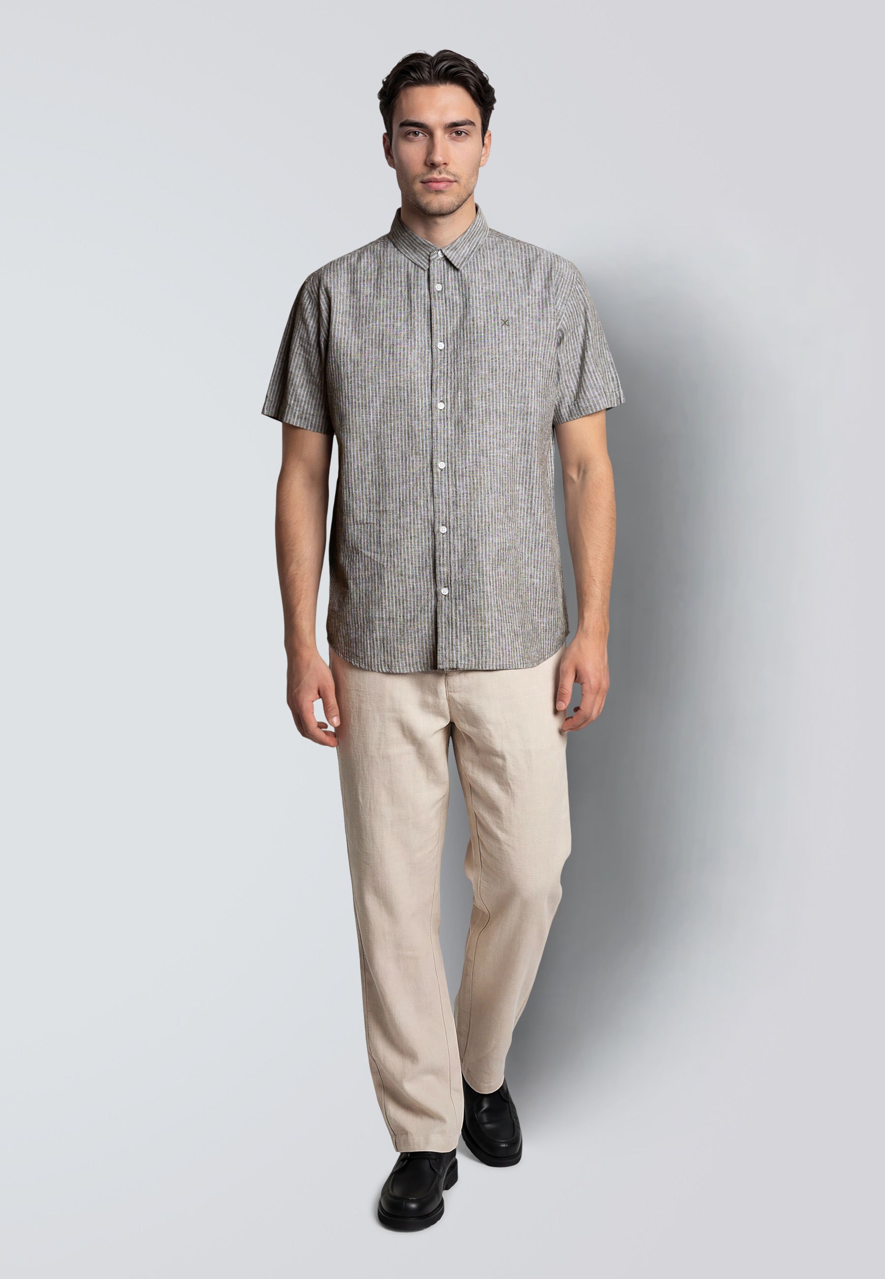 Clean Cut Copenhagen Langarmhemd »Clean Cut Copenhagen Luca Striped S/S Shirt« 1