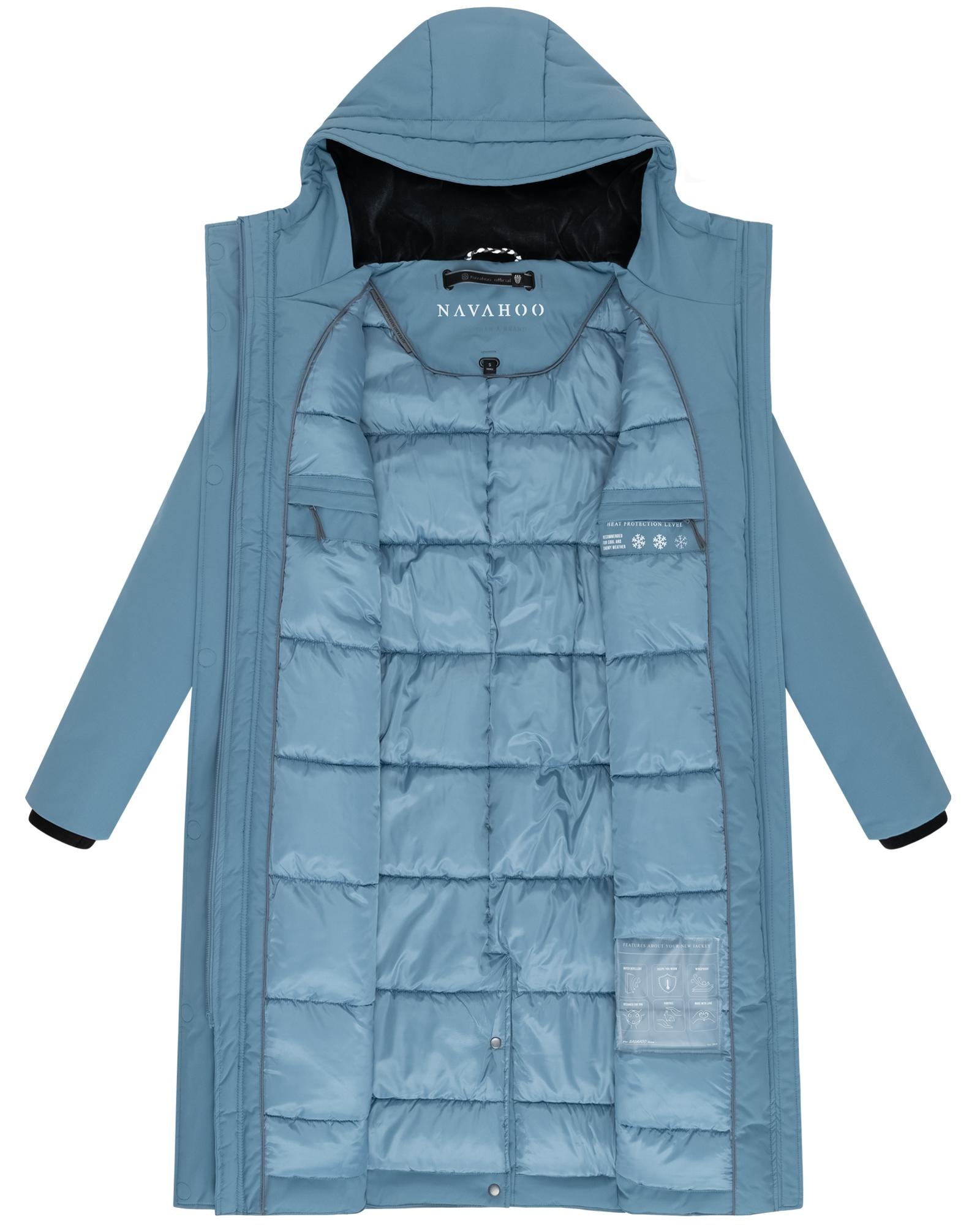 Navahoo Wintermantel »Eismelodie 14«, Winter Parka mit Kapuze